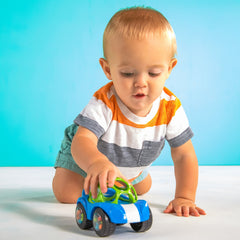 Oball Easy Grasp Rattle & Roll BPA-Free Push Car Infant Crawling Toy and Teether