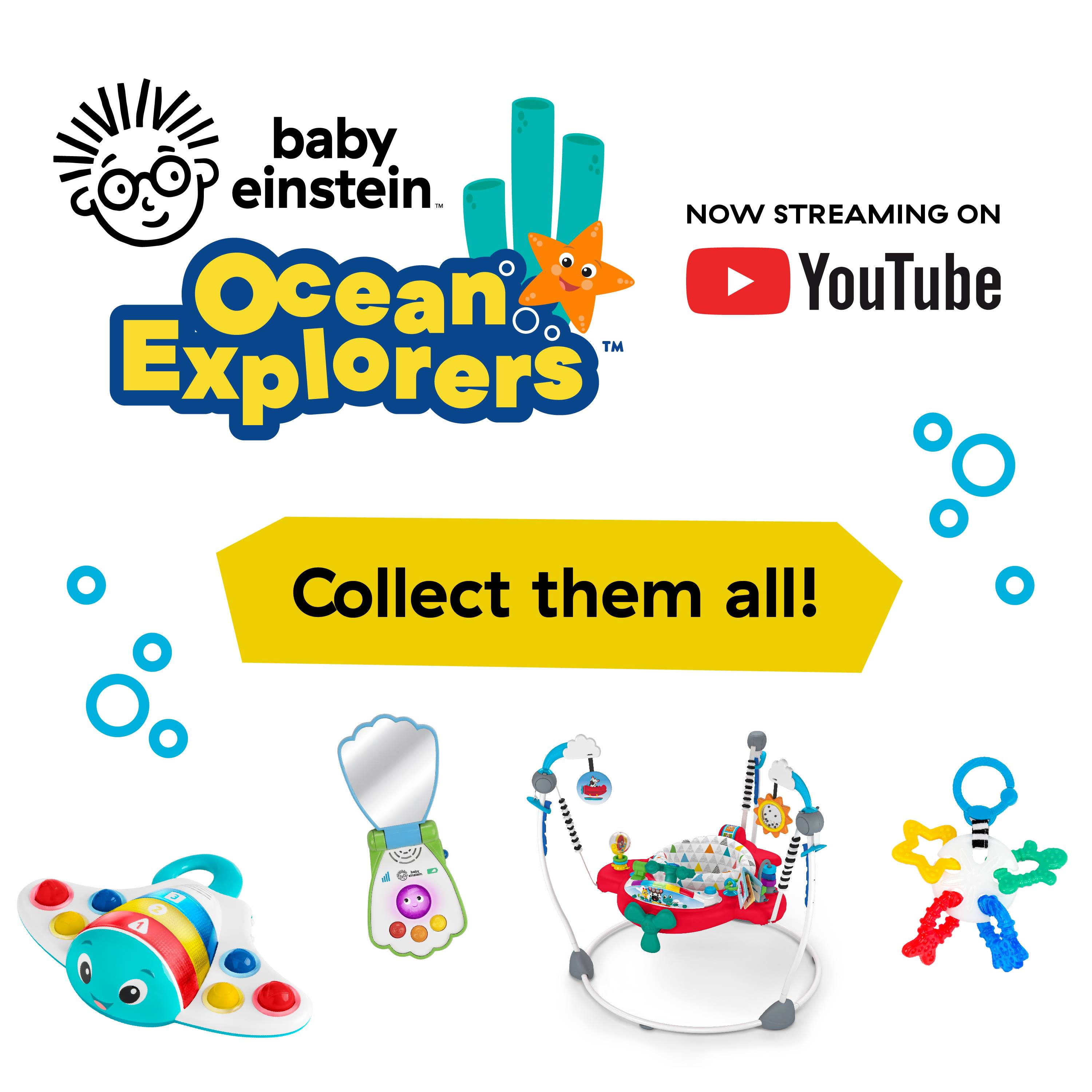 Baby Einstein Ocean Explorers Neptune's Kick & Explore Musical Kick Pad & Crib Toy