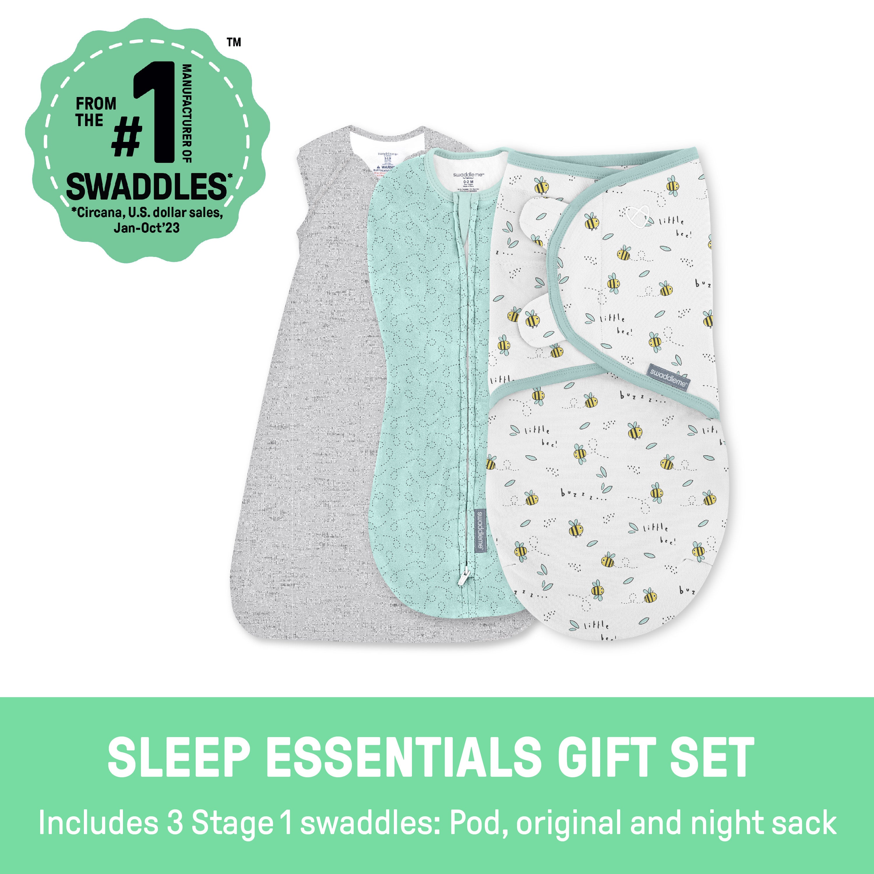 Comfort Pack, Size 0-3 months, 3pk - Little Bees