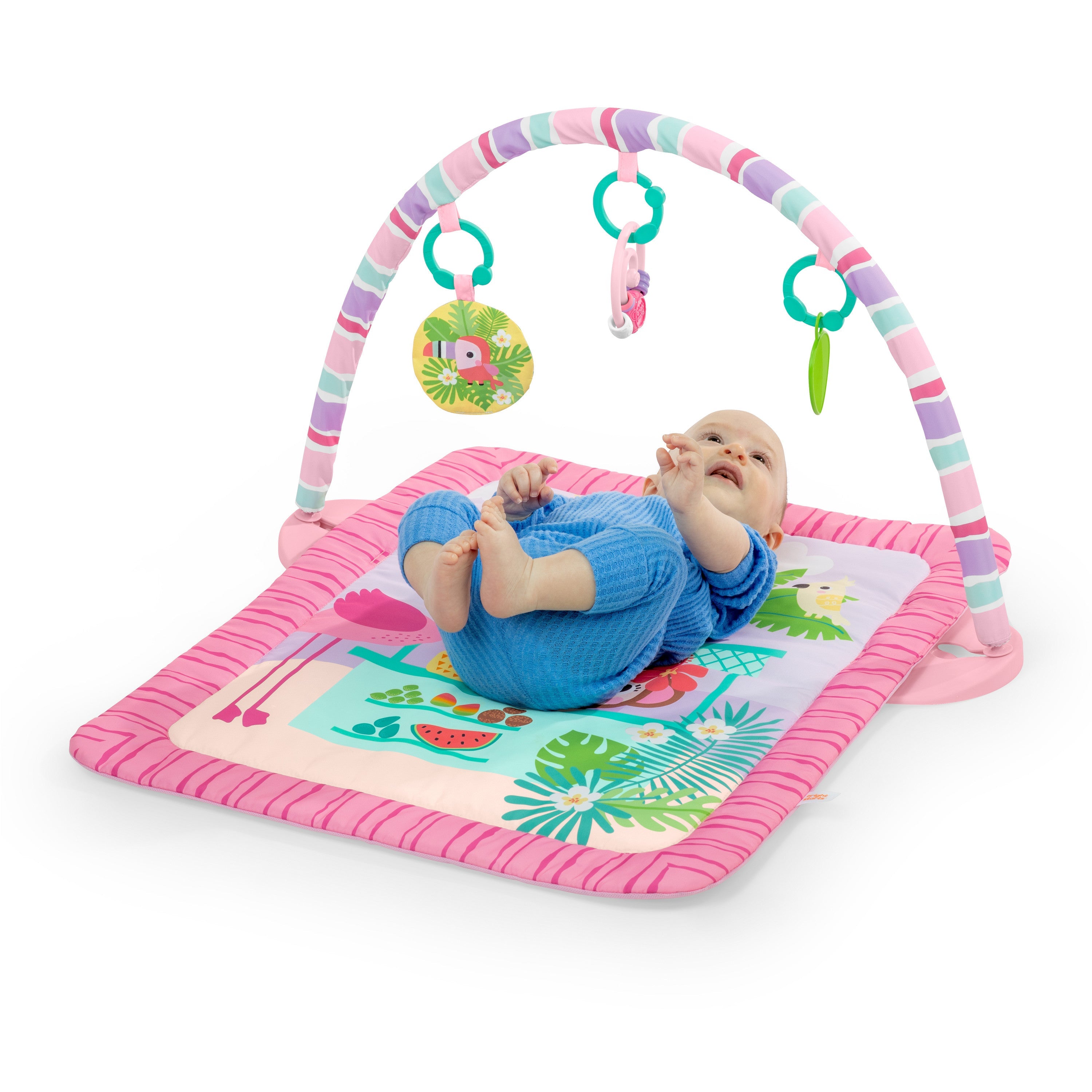 Bright Starts Pink Palms Tiki Toy Bar Activity Gym