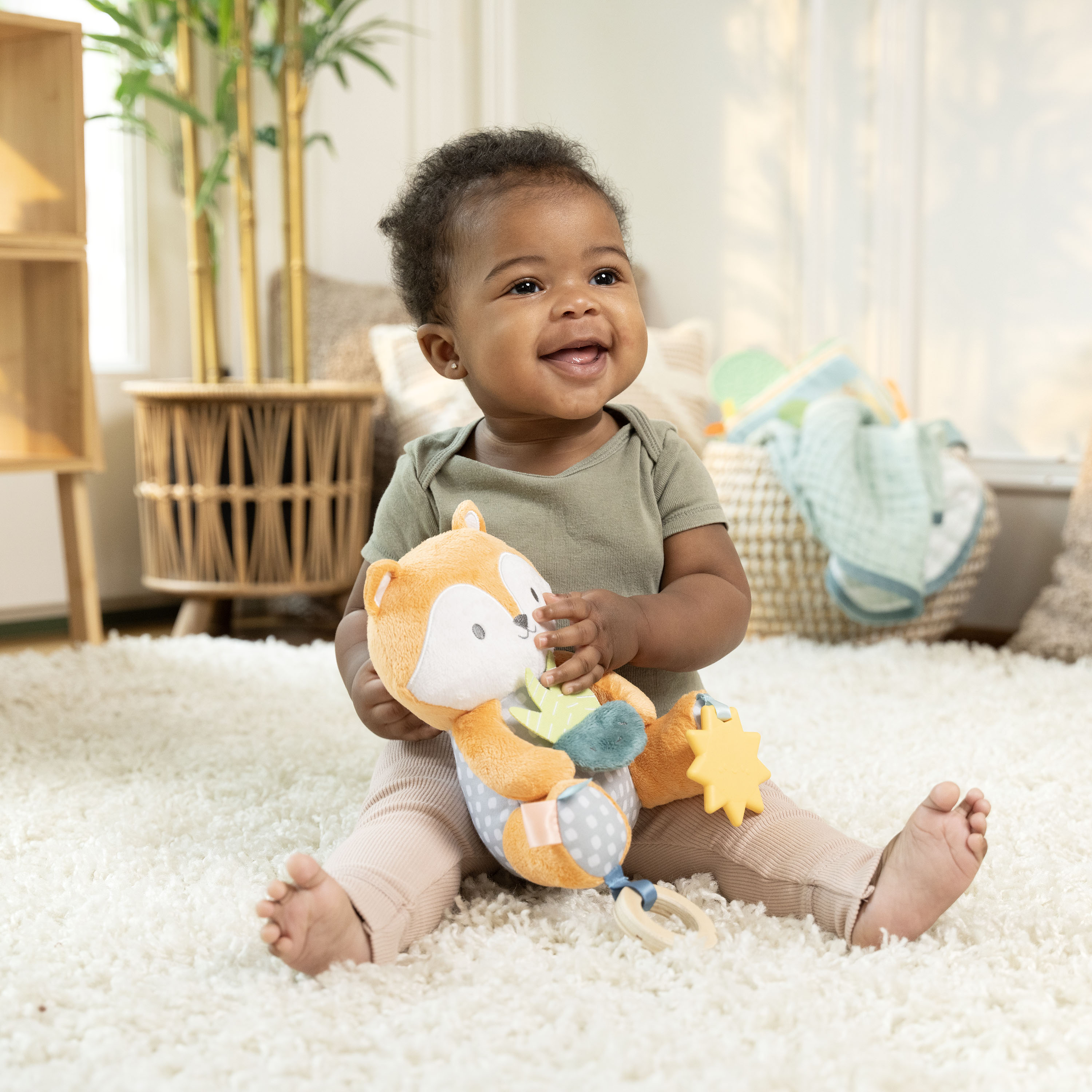 Ingenuity Calm Springs Plush Activity Pal  Kitt