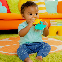 Bright Starts Gummy Buddies 3-Pack Textured Teethers - Elephant, Lion, Monkey
