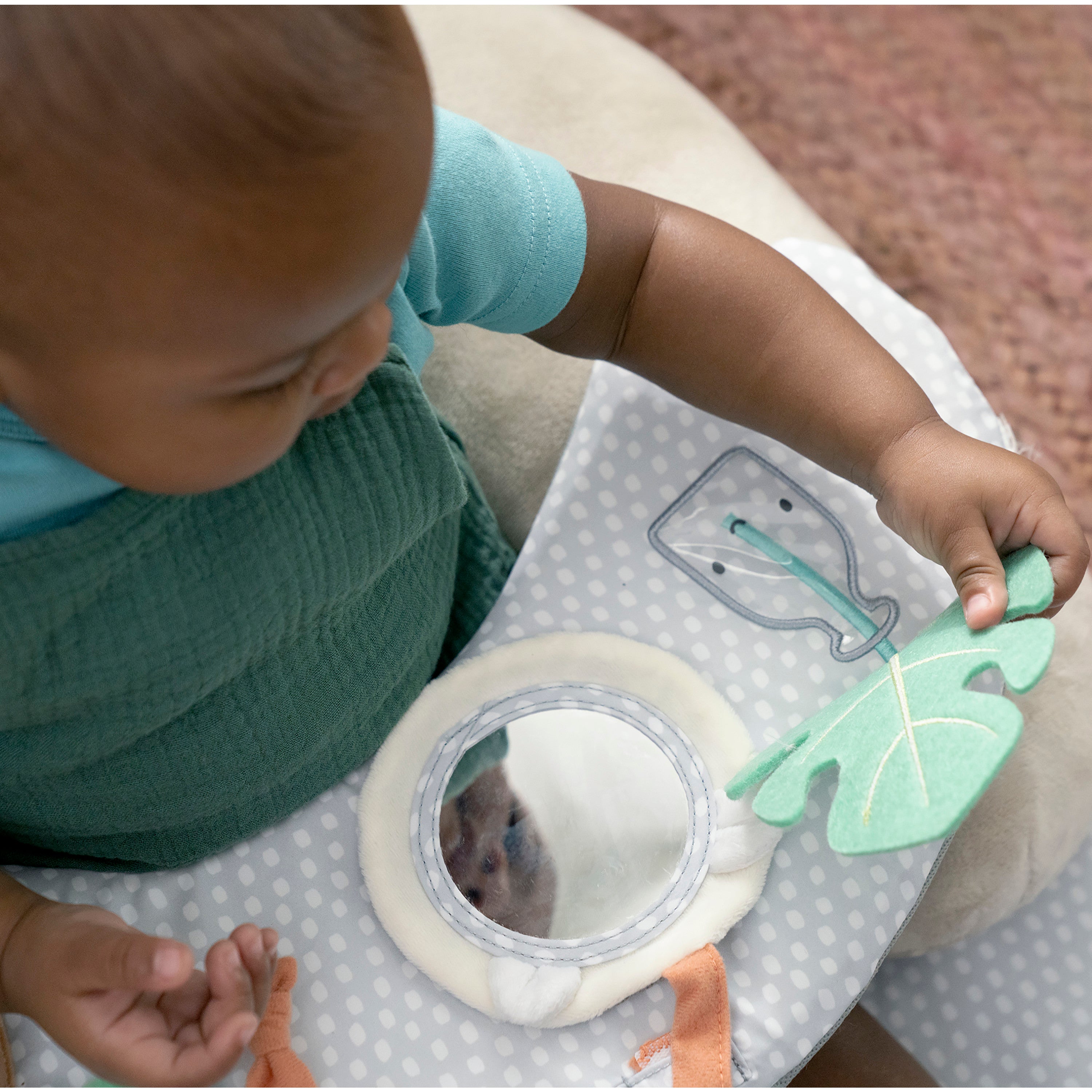 Ingenuity Cozy Prop 4-in-1 Sit Up & Prop Activity Mat - Nate