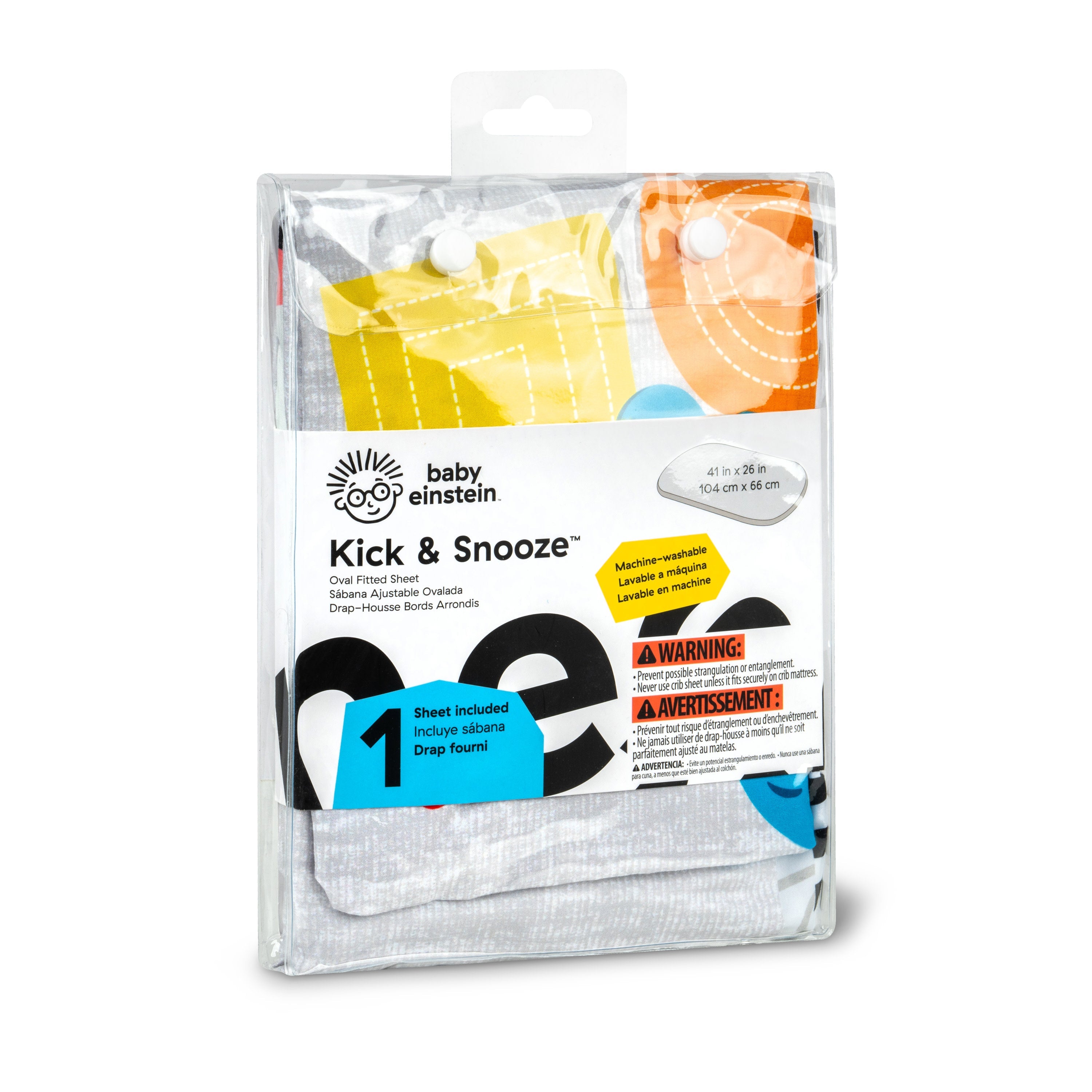 Baby Einstein Kick & Snooze Oval Fitted Replacement Sheet
