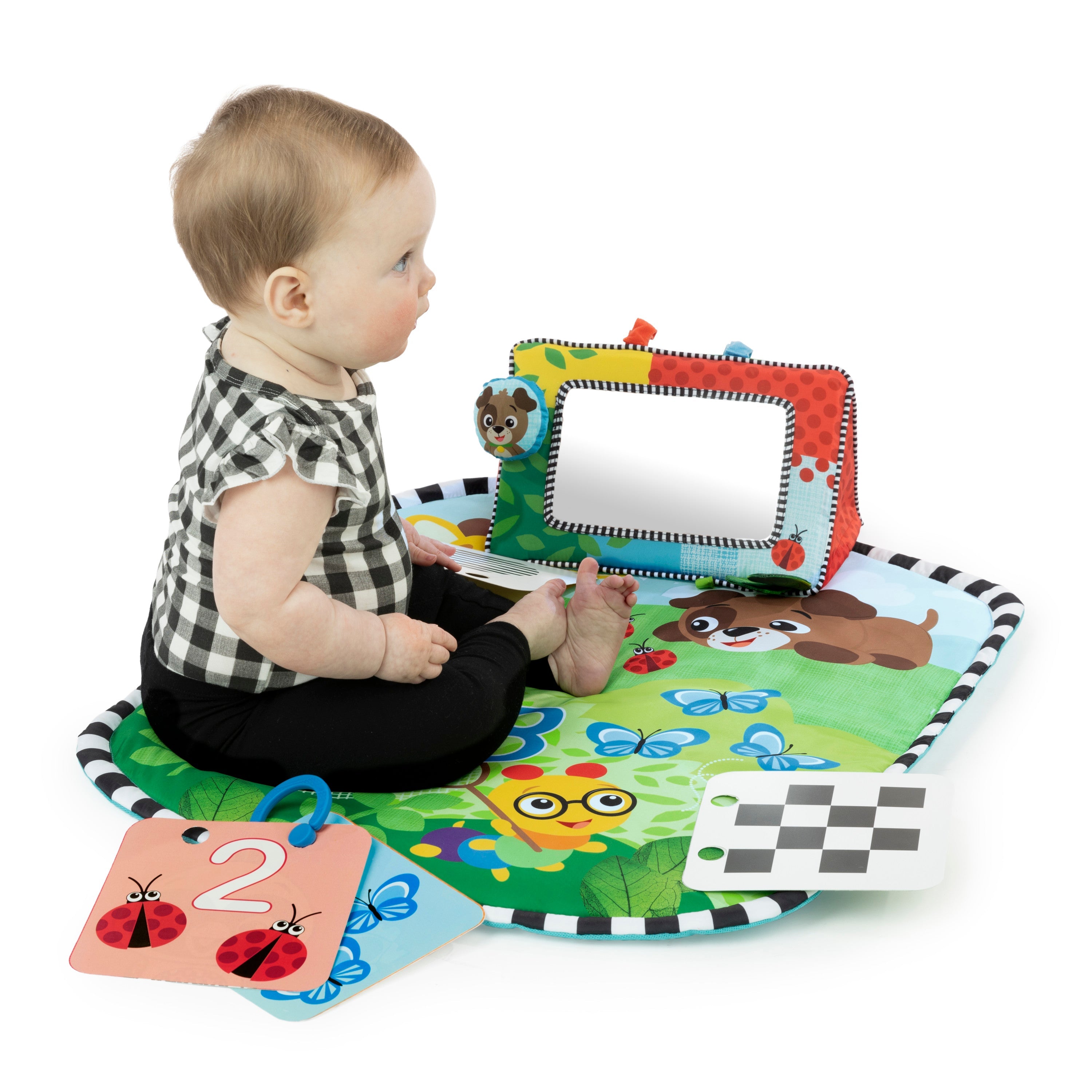 Discovery Garden Tummy Time Mat & Mirror