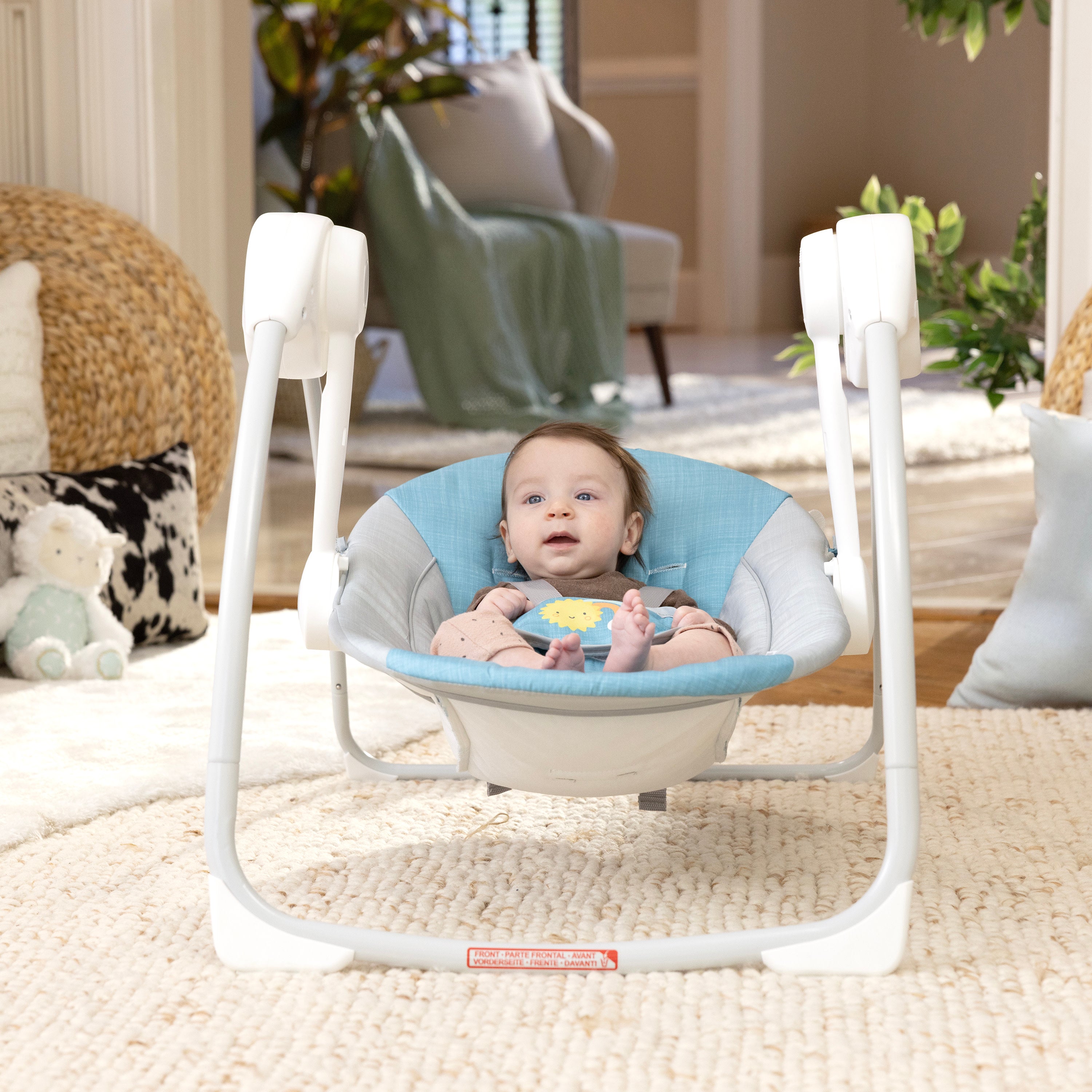 Sun Valley Canopy Portable Swing- Teal