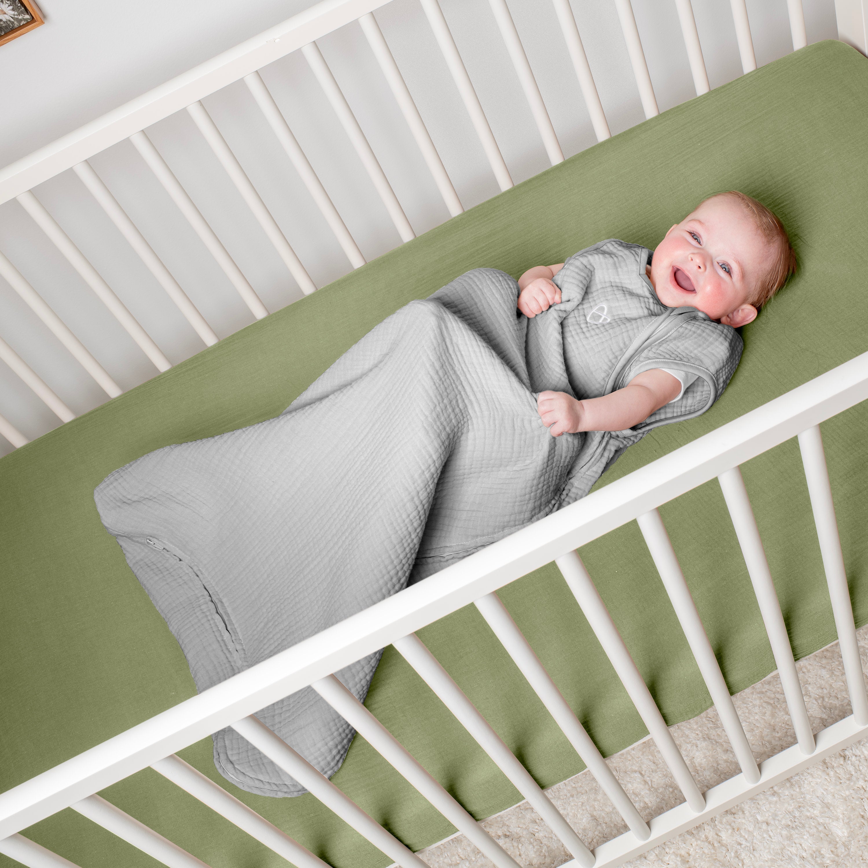 SwaddleMe by Ingenuity Night Sack Sleeper, Size SM, 3-9 months - 1pk - Flock Together
