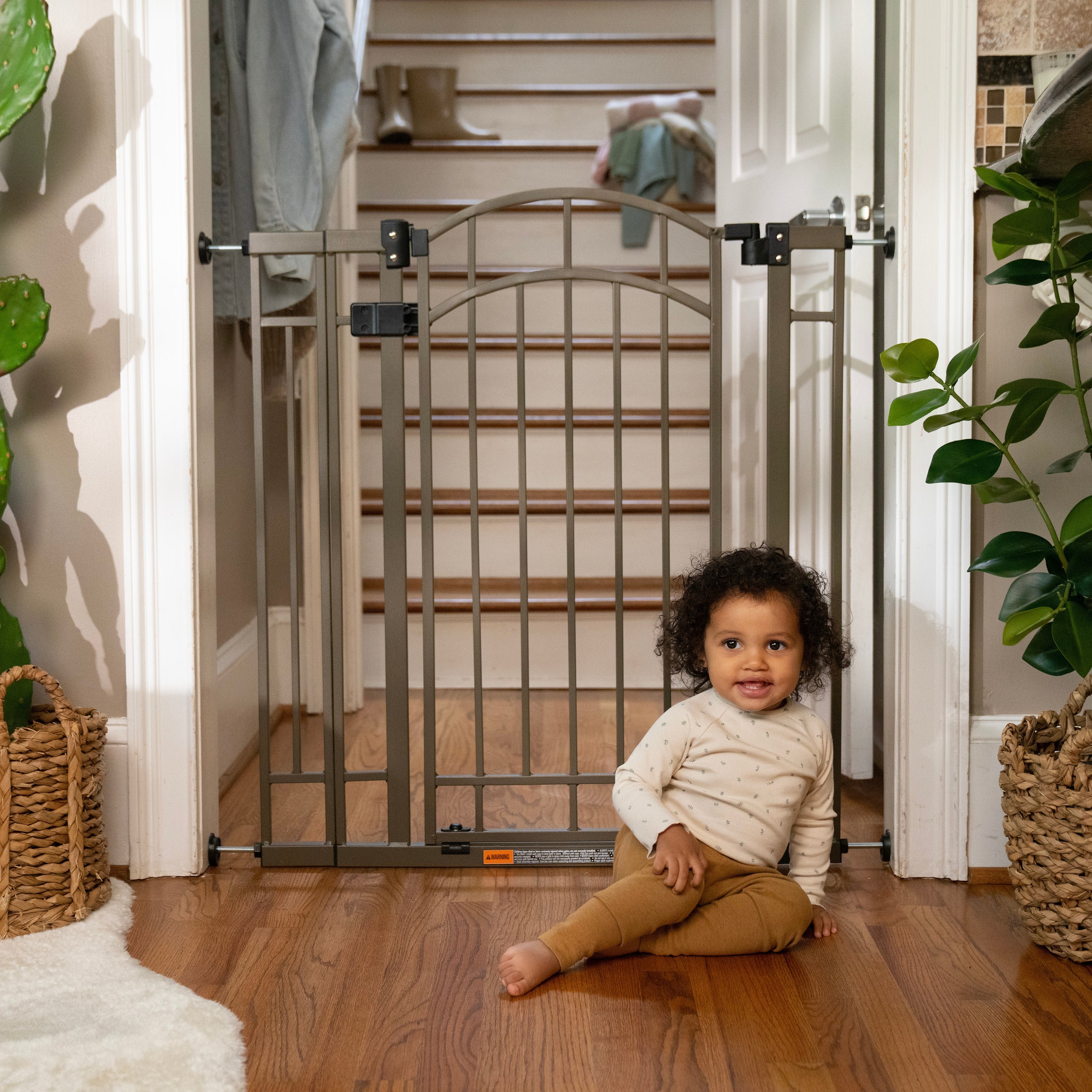 The Doorway 48W Series Pet and Baby Gate, Openings 29"-48" Wide, 36" Tall - Bronze