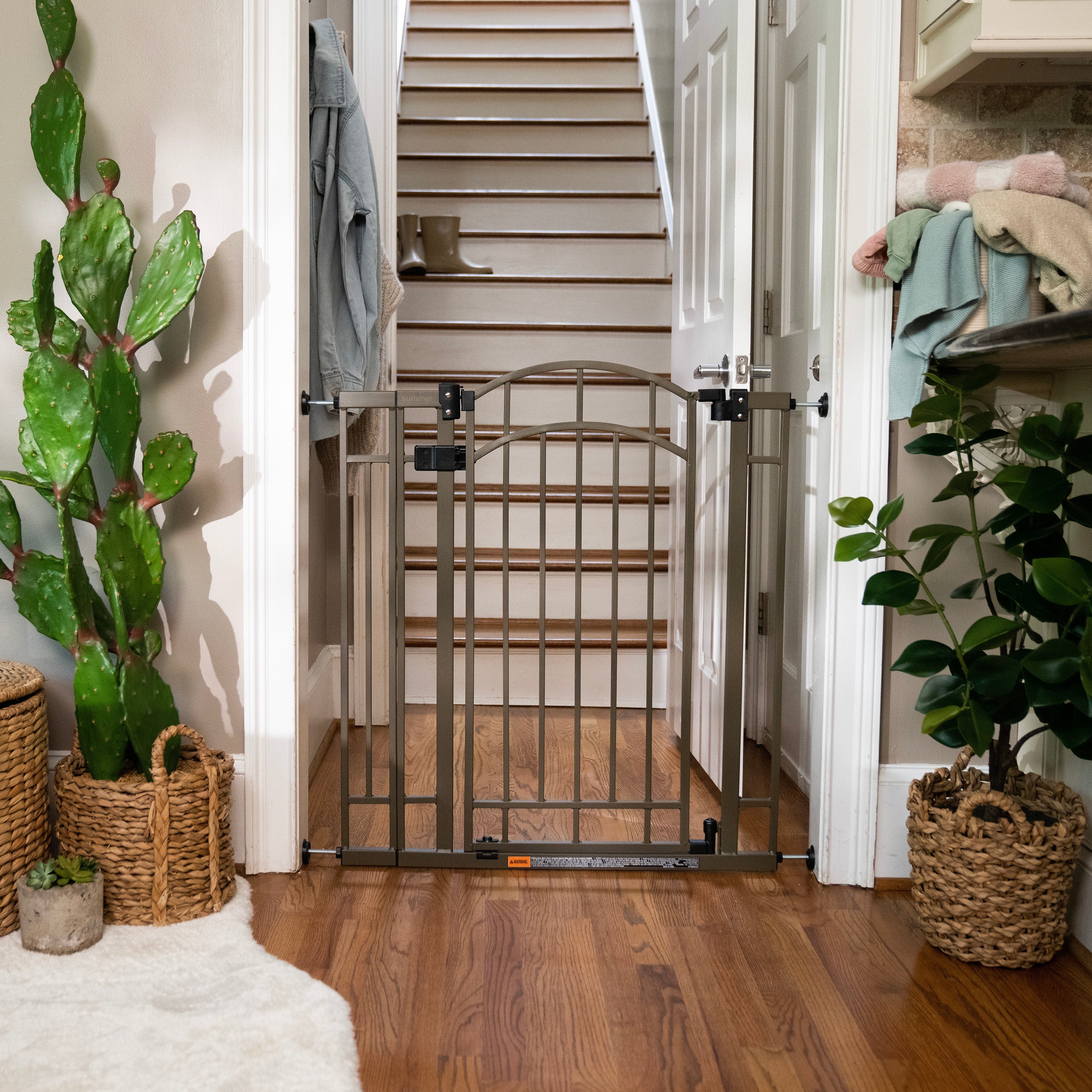 The Doorway 48W Series Pet and Baby Gate, Openings 29"-48" Wide, 36" Tall - Bronze