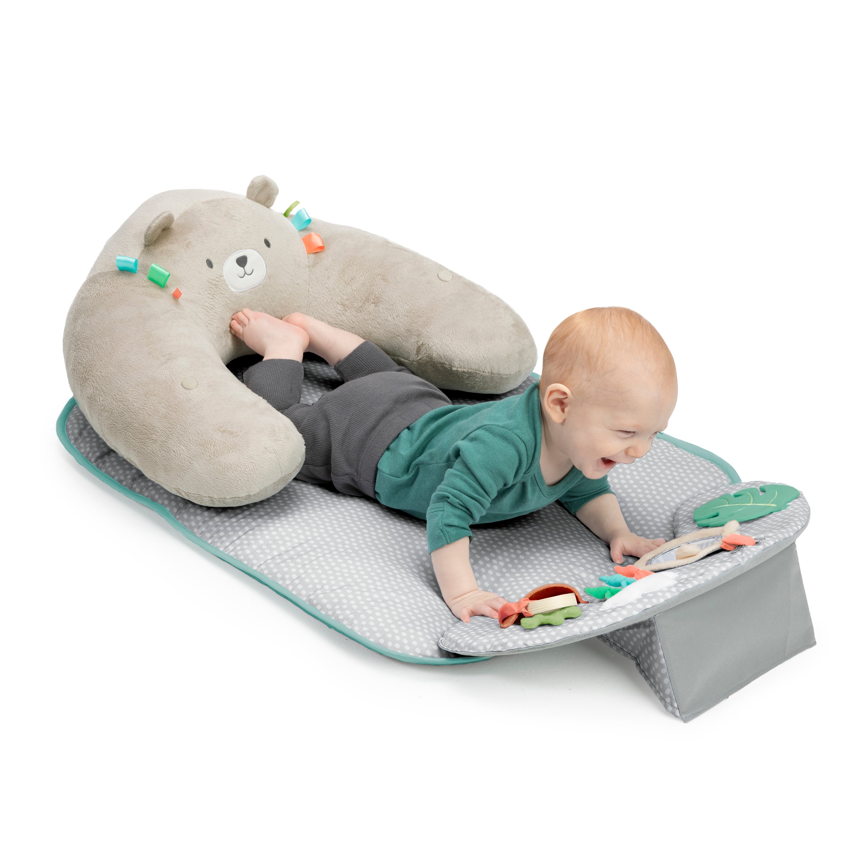 Ingenuity Cozy Prop 4-in-1 Sit Up & Prop Activity Mat - Nate