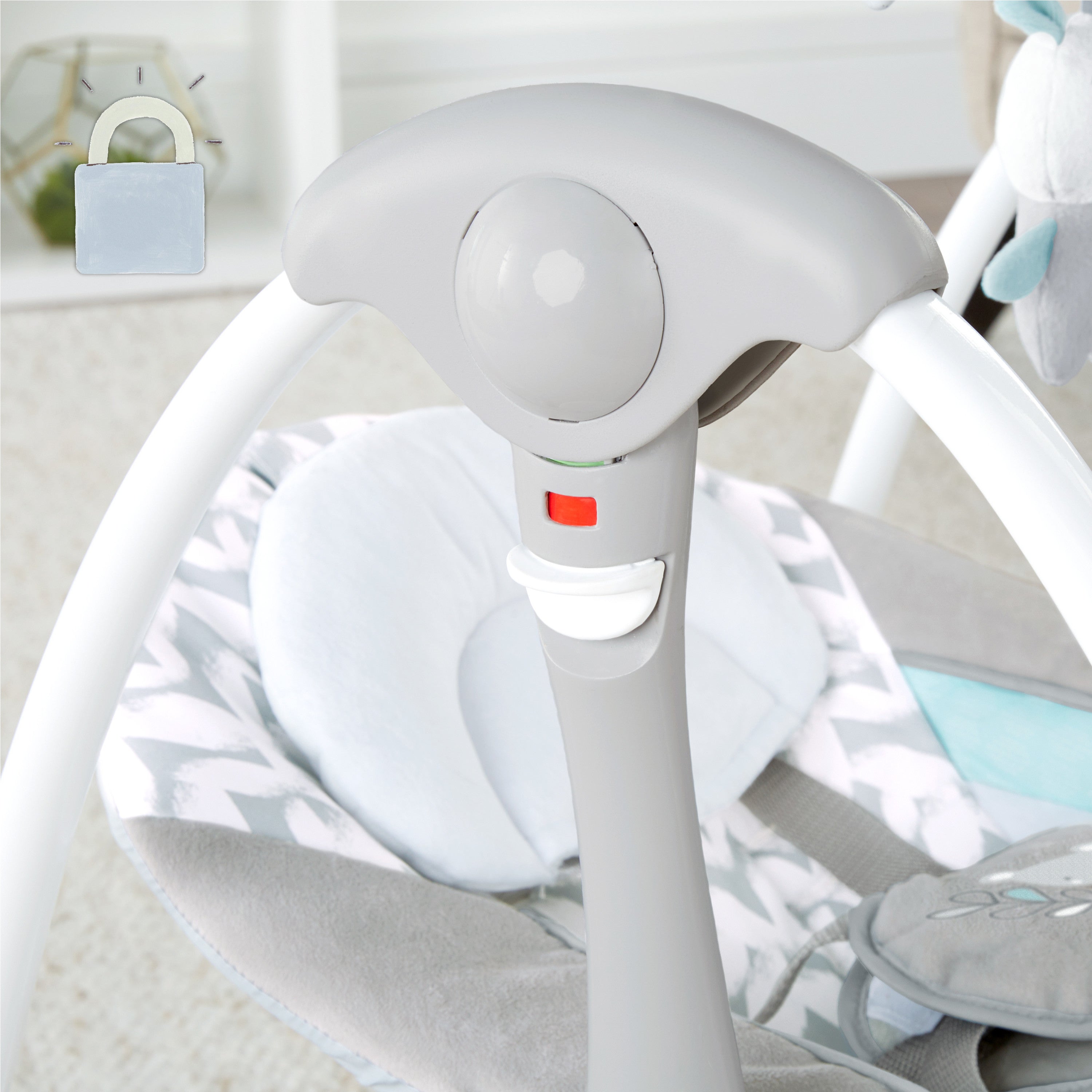 Ingenuity ConvertMe 2-in-1 Compact Portable Baby Swing 2 Infant Seat, Raylan