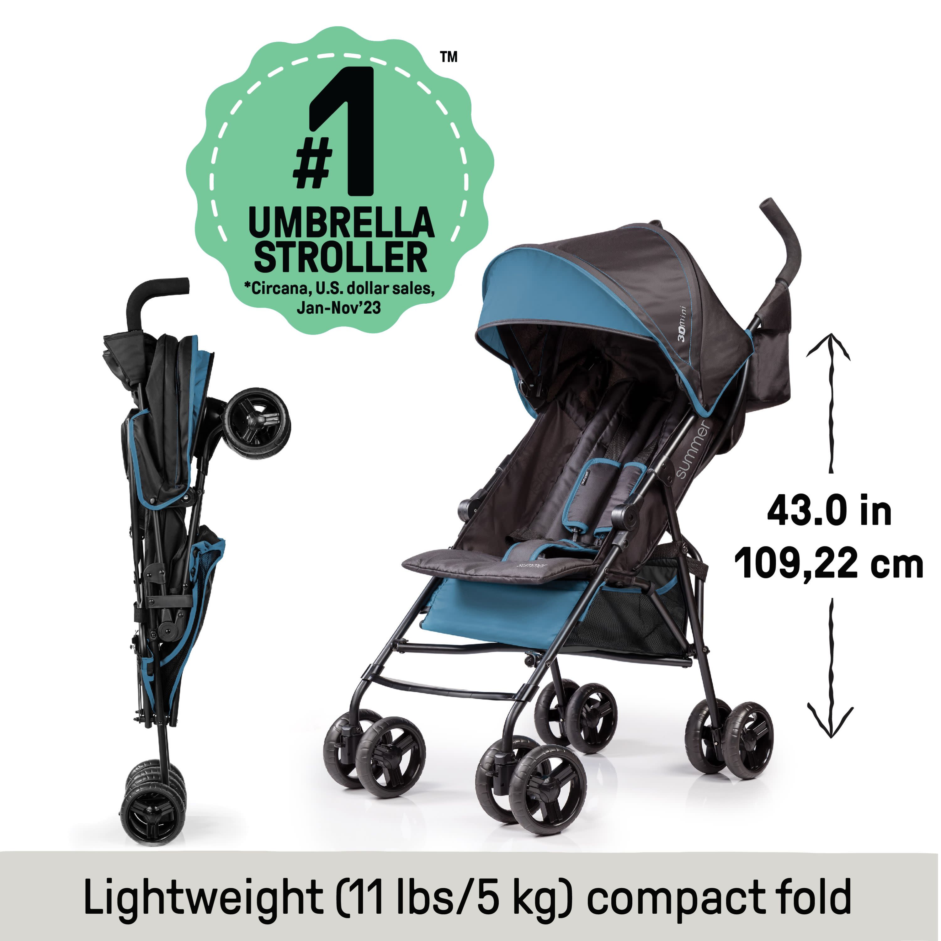 3Dmini Convenience Stroller - Gray