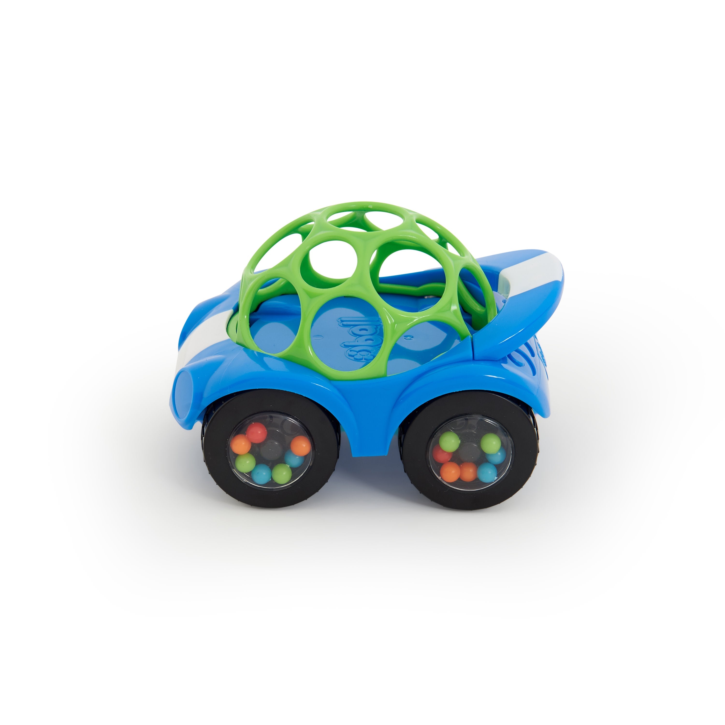 Oball Easy Grasp Rattle & Roll BPA-Free Push Car Infant Crawling Toy and Teether