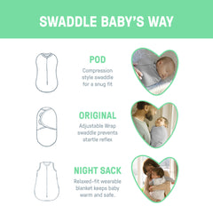 Comfort Pack, Size 0-3 months, 3pk - Little Bees