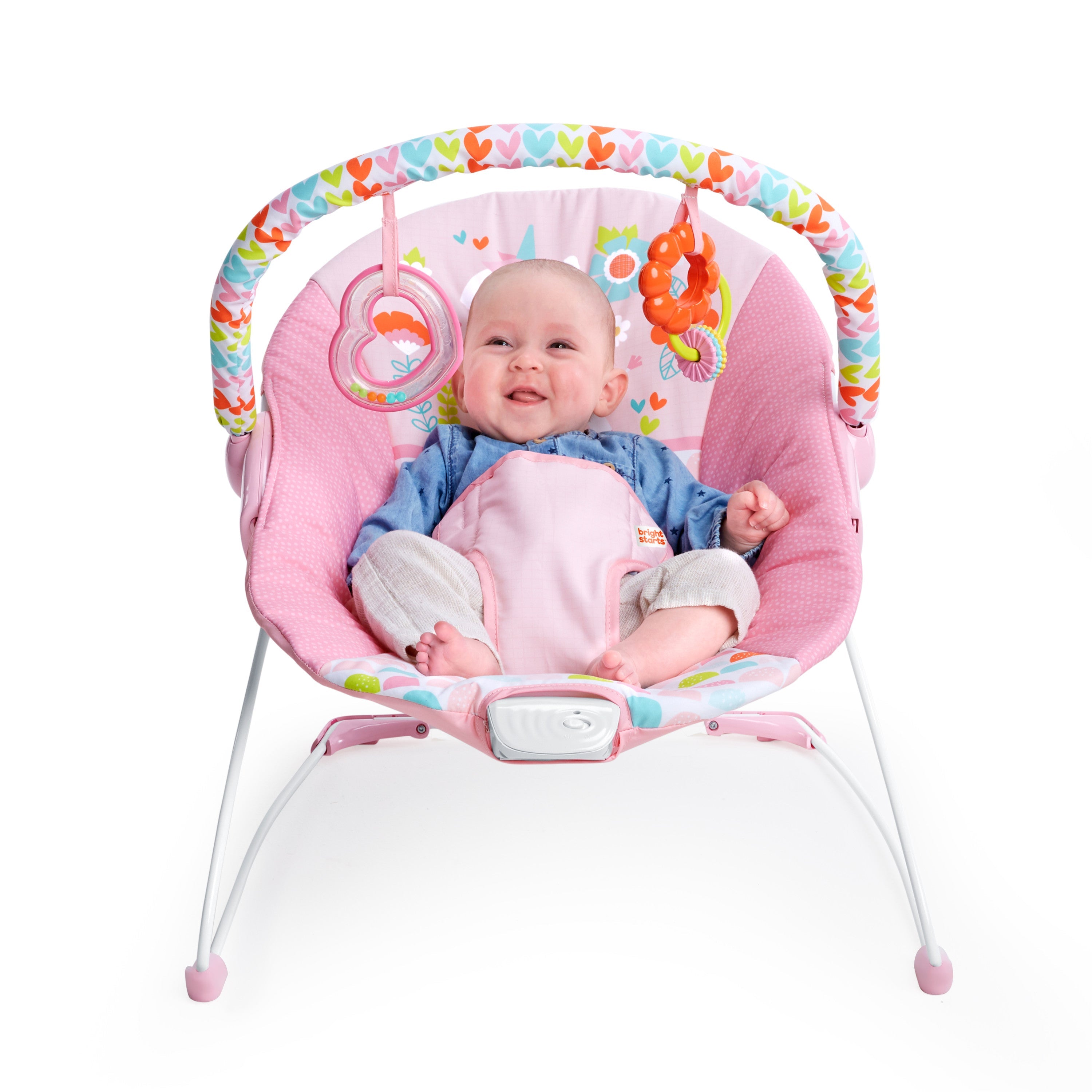 Bright Starts Fancy Fantasy Vibrating Bouncer with Toy Bar