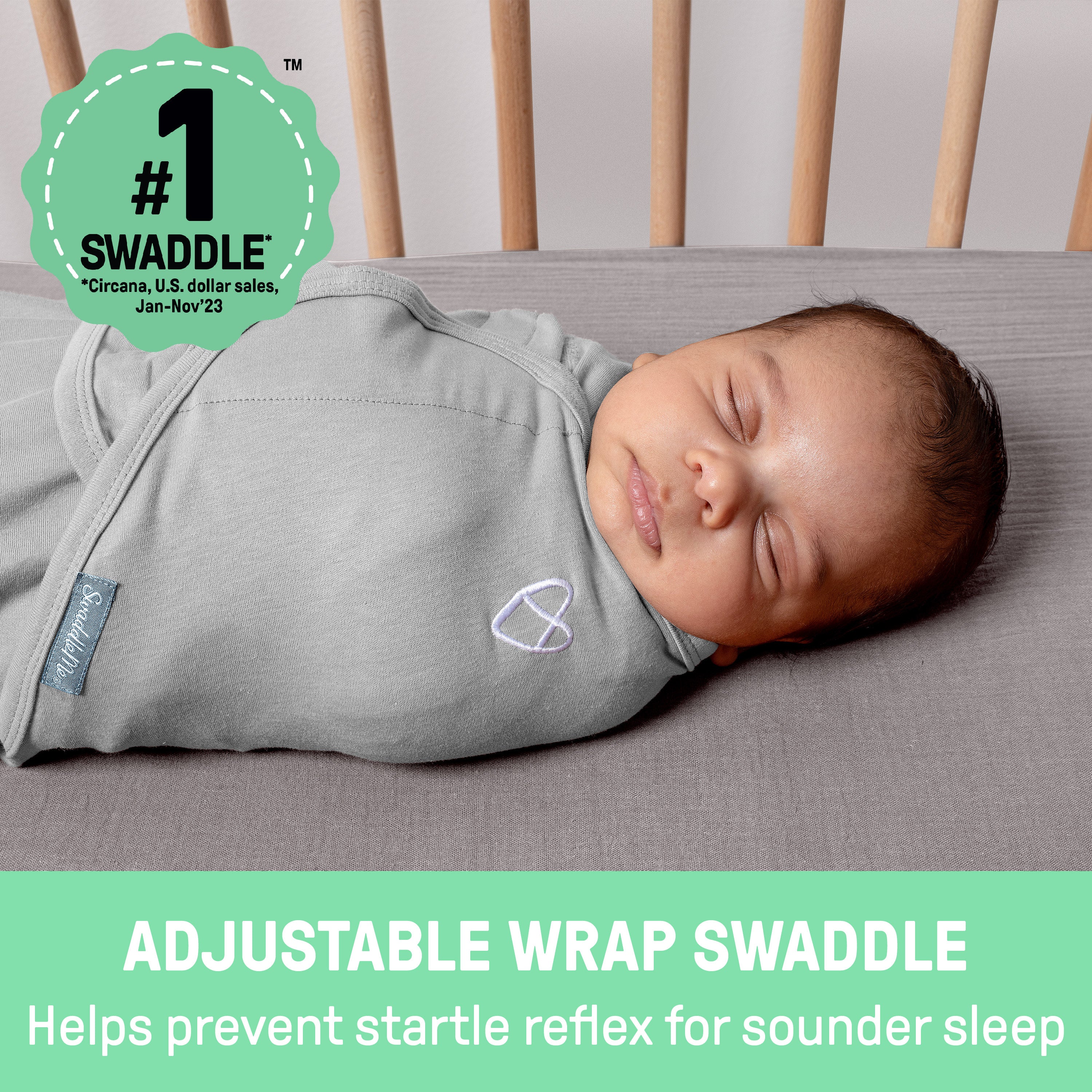 Original Swaddle, Size SM, 0-3 months, 2pk - Tropical Dino