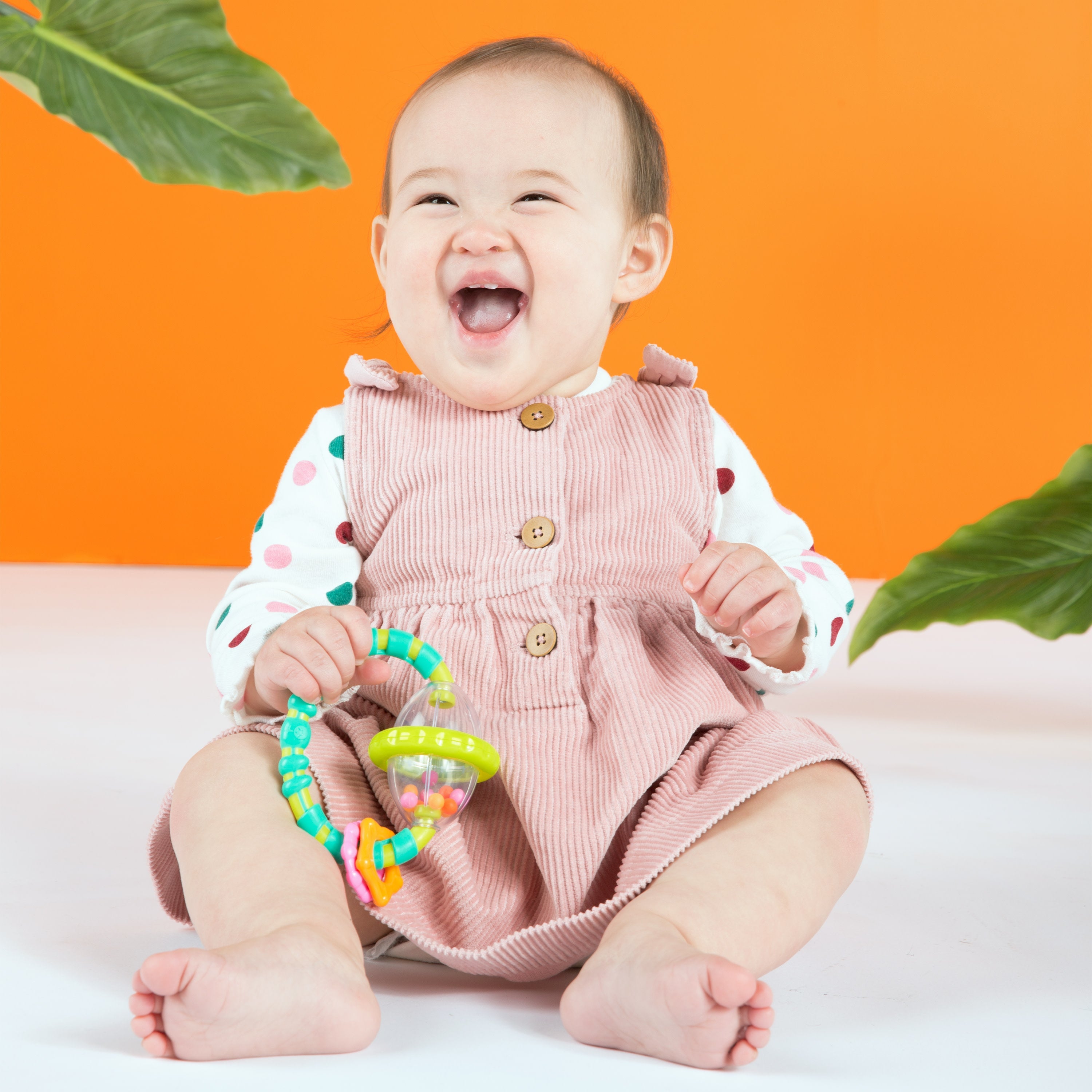 Bright Starts Little Shakers 6pc Gift Set, Baby Rattles and Teethers