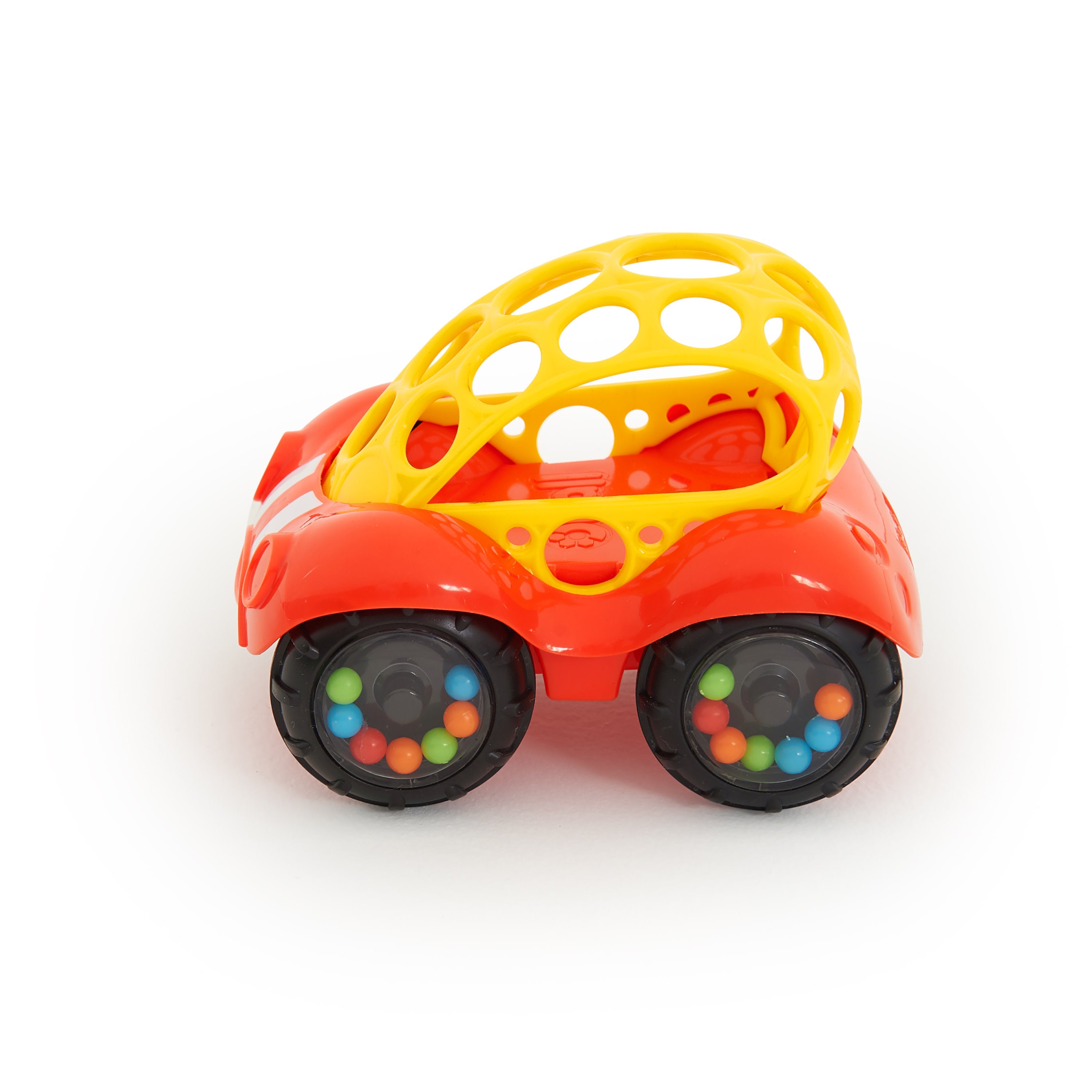 Oball Easy Grasp Rattle & Roll BPA-Free Push Car Infant Crawling Toy and Teether