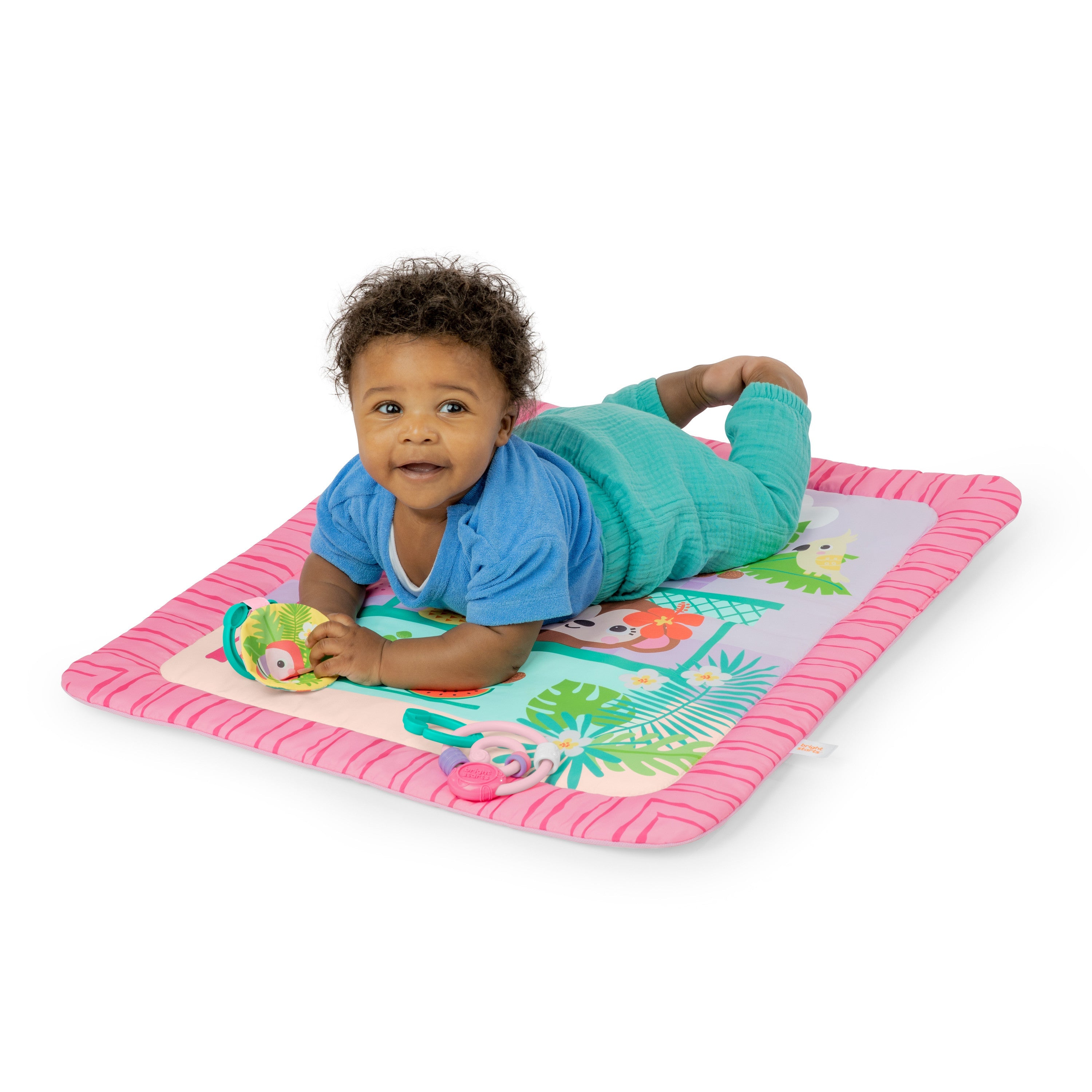 Bright Starts Pink Palms Tiki Toy Bar Activity Gym