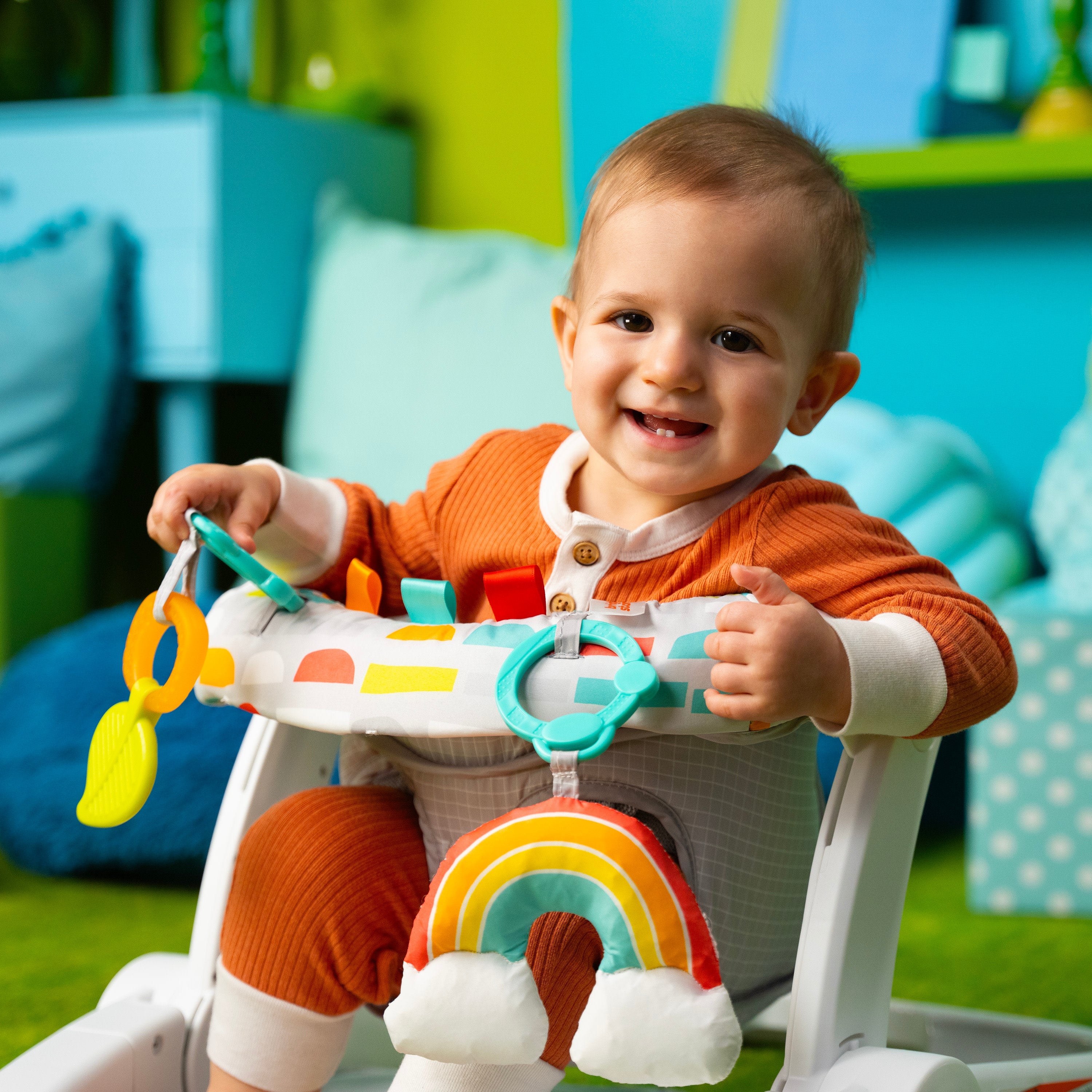 Bright Starts Learn-to-Sit 2-Position Floor Seat - Playful Paradise