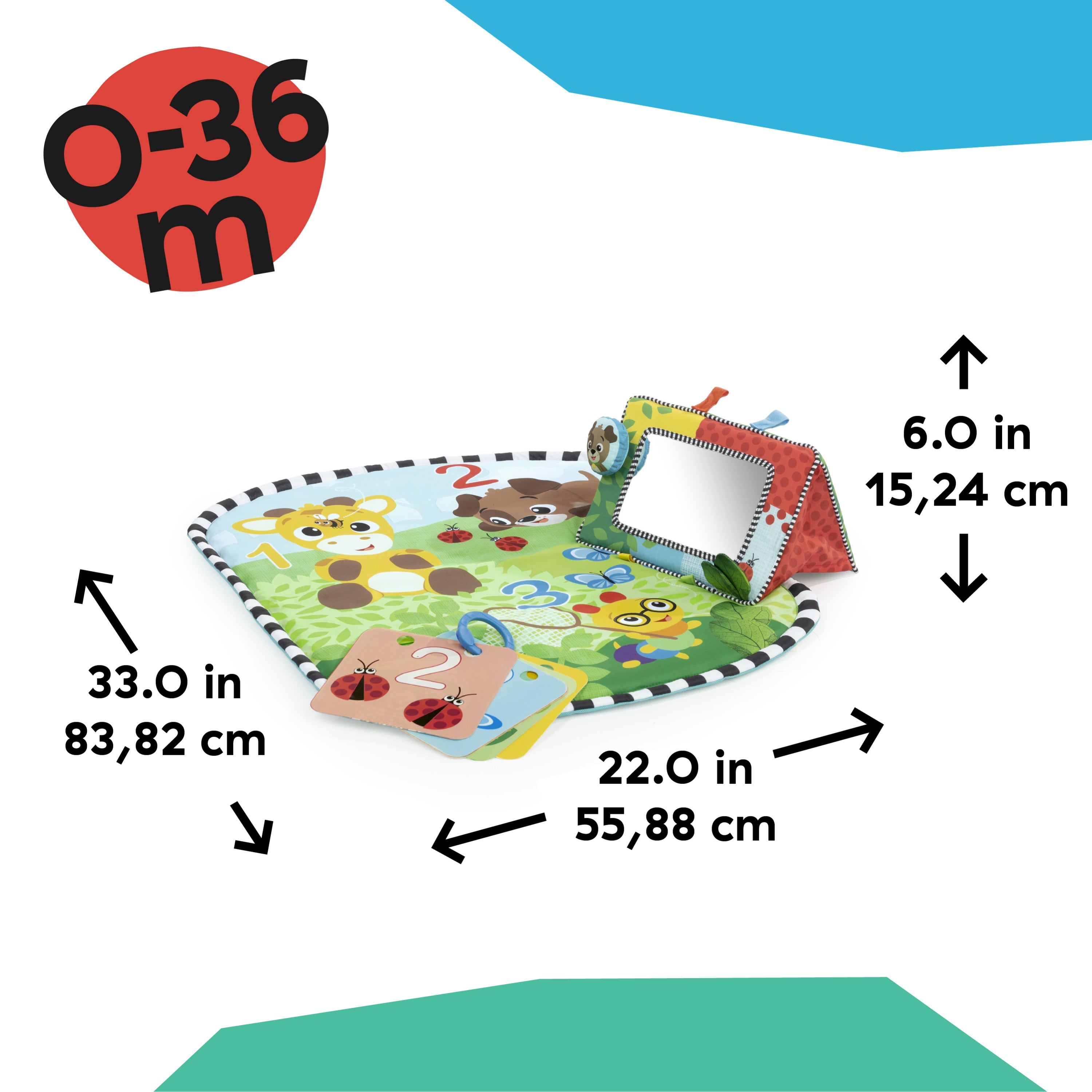 Discovery Garden Tummy Time Mat & Mirror