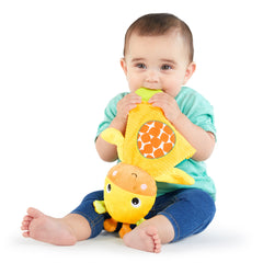 Bright Starts Snuggle & Teethe Plush Teether Toy, Giraffe