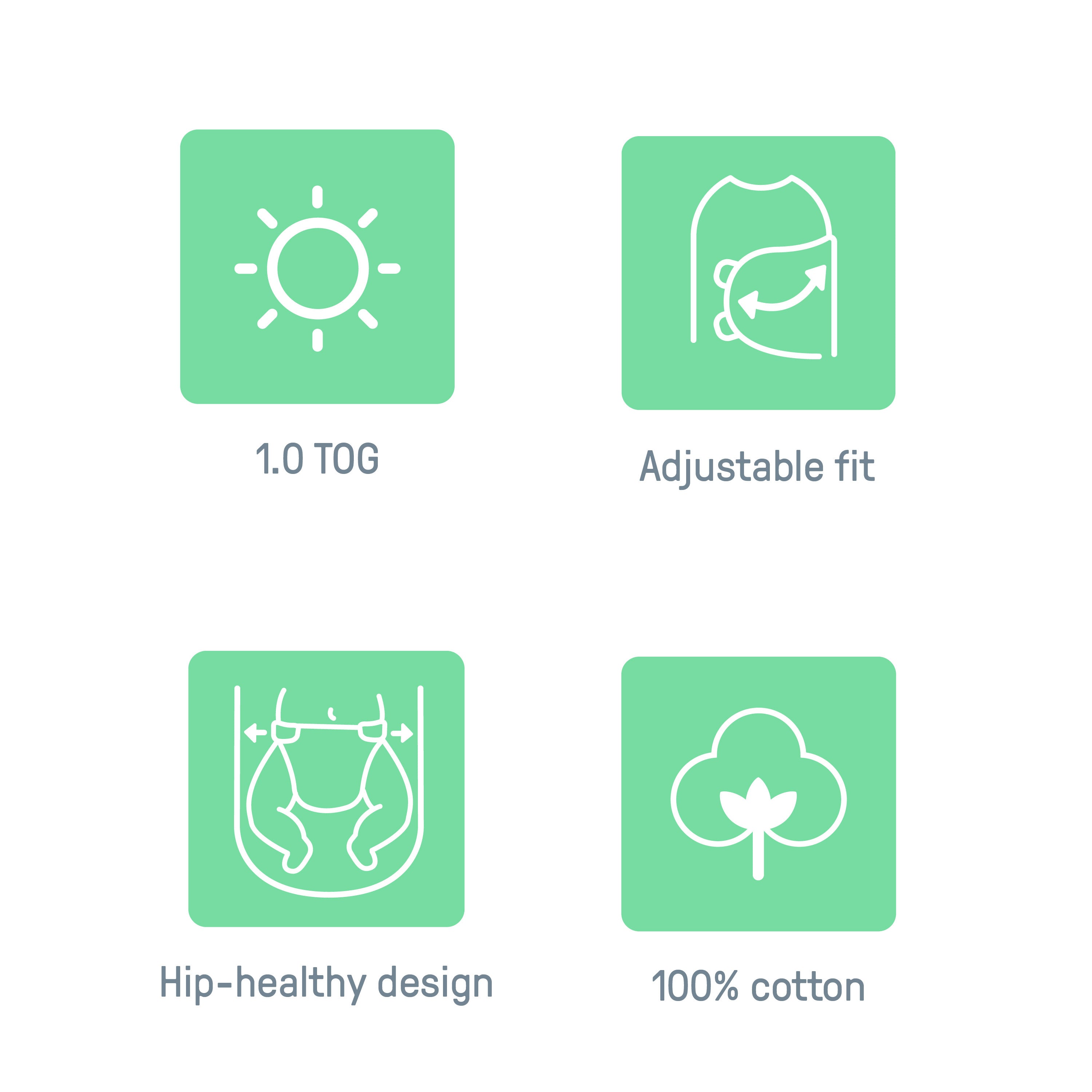 Original Swaddle, Size SM, 0-3 months, 2pk - Tropical Dino