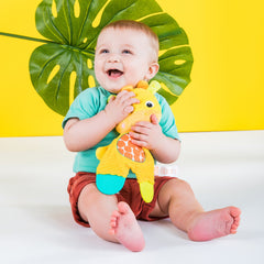 Bright Starts Snuggle & Teethe Plush Teether Toy, Giraffe