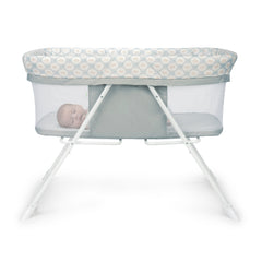 Ingenuity Snooze & Stow Rocking Portable Folding Bassinet - Sheppy (Gray)