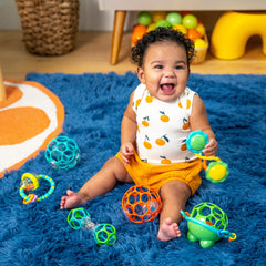 Bright Starts Little Shakers 6pc Gift Set, Baby Rattles and Teethers