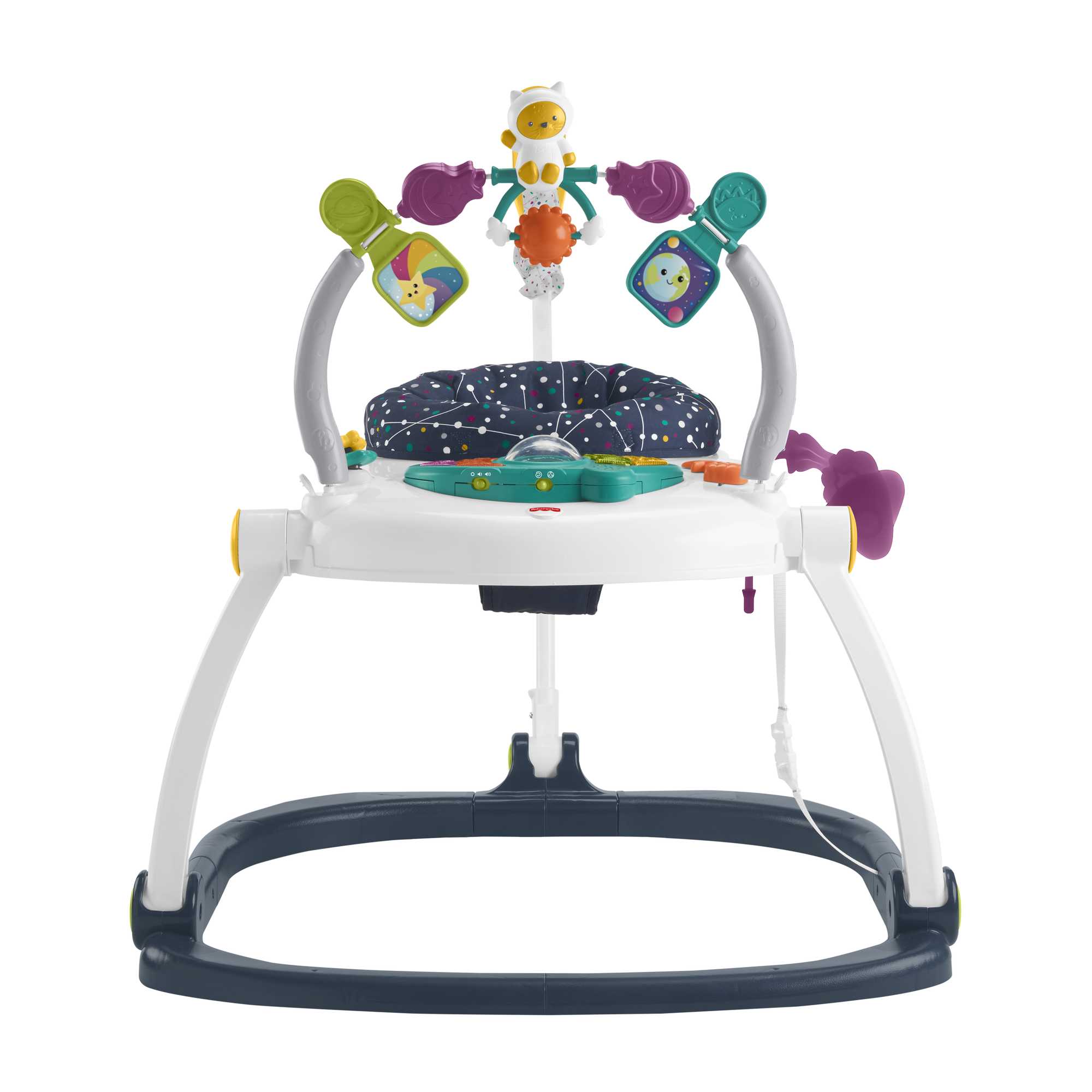 Fisher-Price Jumperoo Compact Astro Chaton, Lumières, Sons, Activités