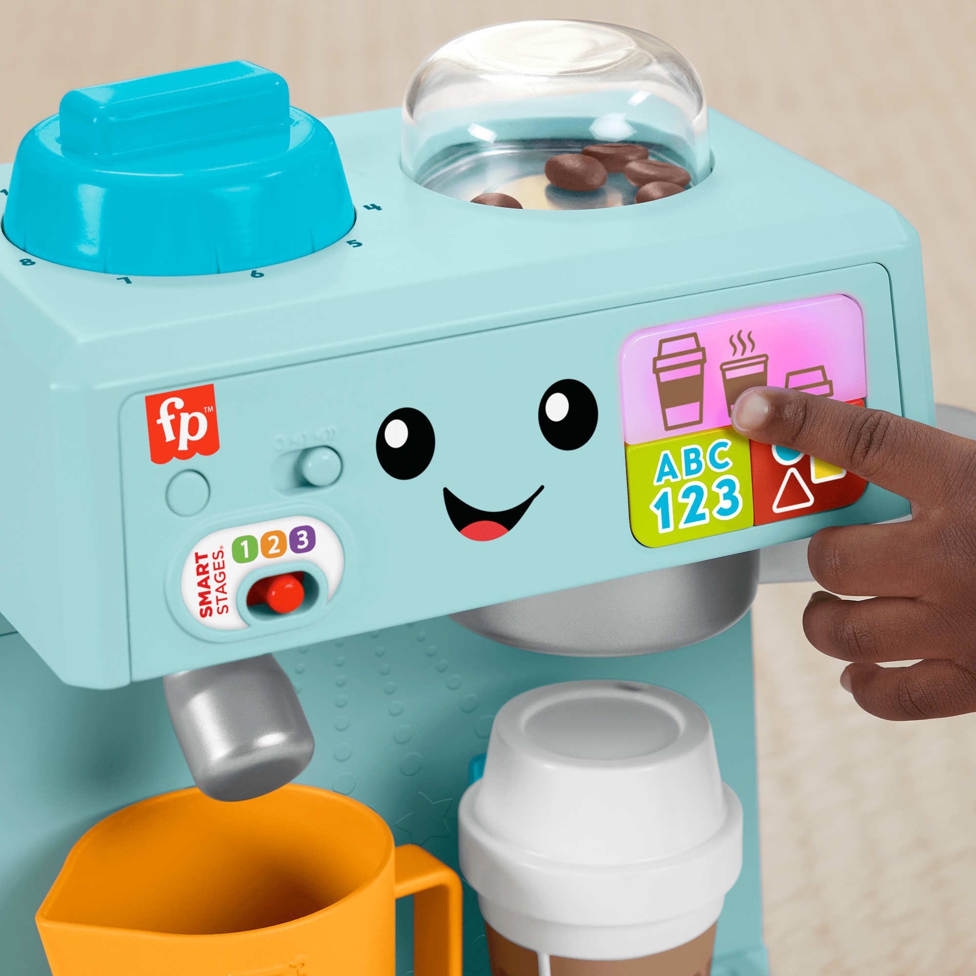 Fisher-Price Ríe y Aprende Juguete para Bebés Mi Primera Máquina de Café