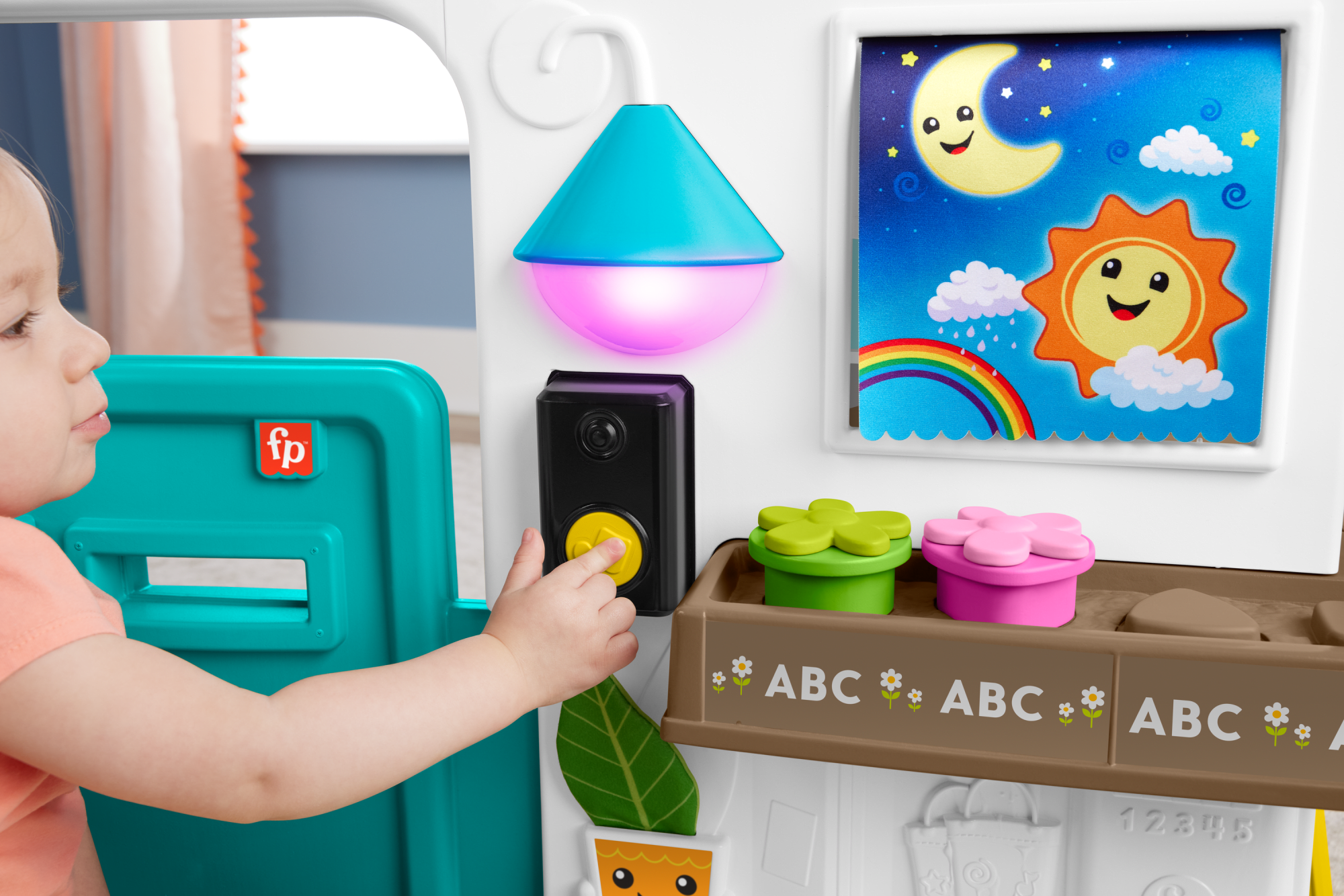 Fisher-Price Aprender e Brincar Brinquedo para Bebês Casa de Luxo de Aprendizagem