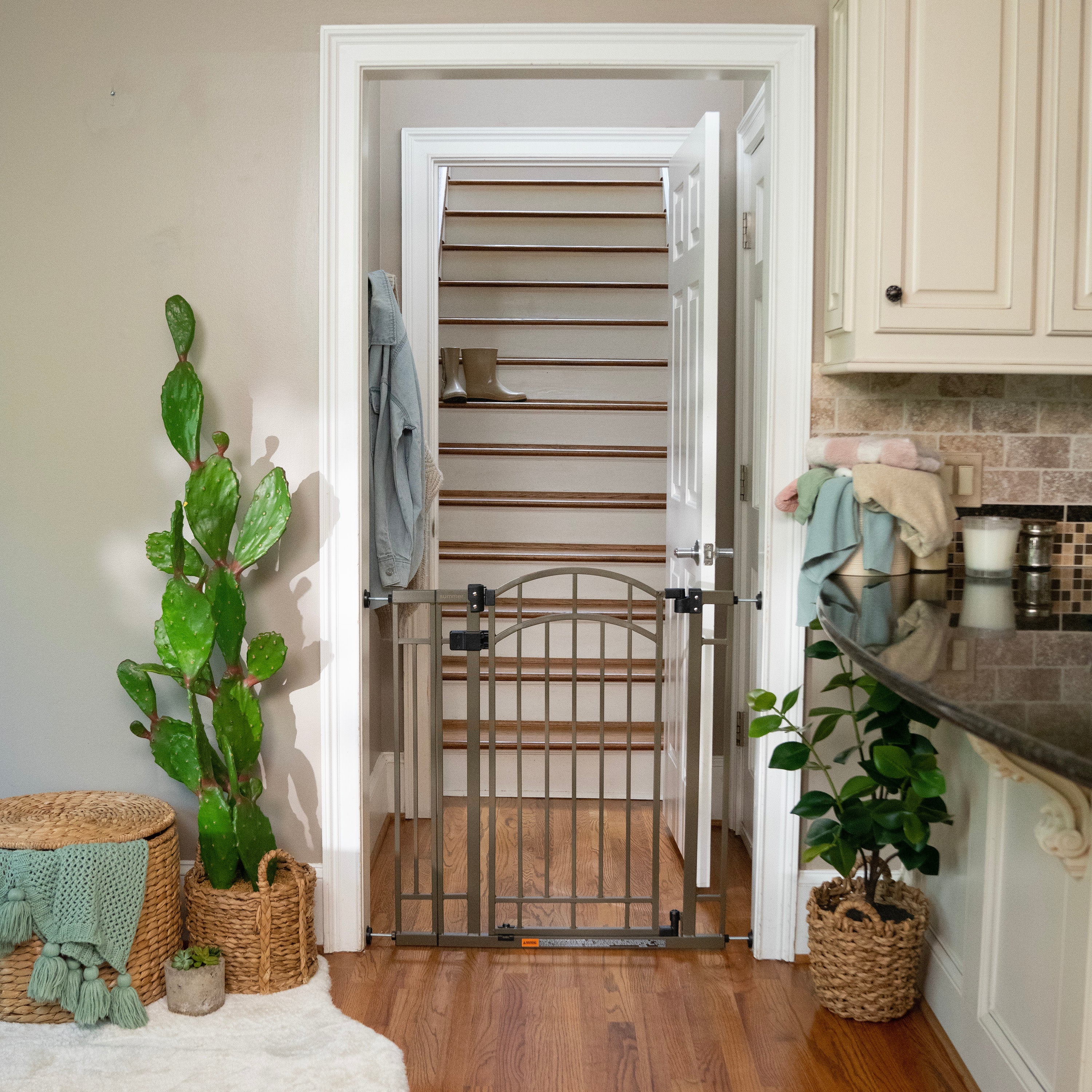 The Doorway 48W Series Pet and Baby Gate, Openings 29"-48" Wide, 36" Tall - Bronze