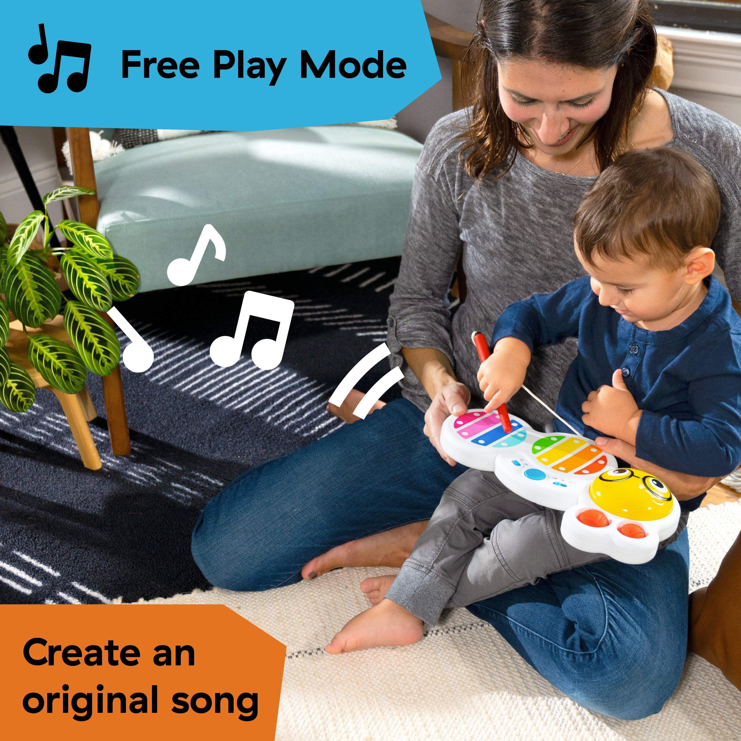 Baby Einstein Cals Curious Keys Xylophone Musical Baby Toy
