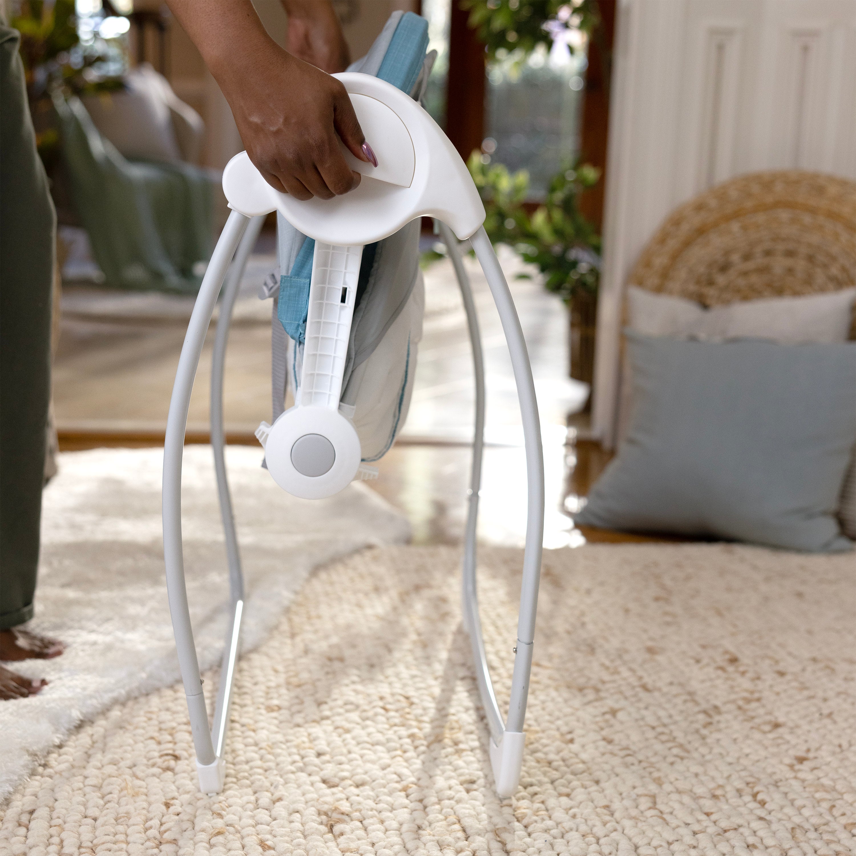 Sun Valley Canopy Portable Swing- Teal