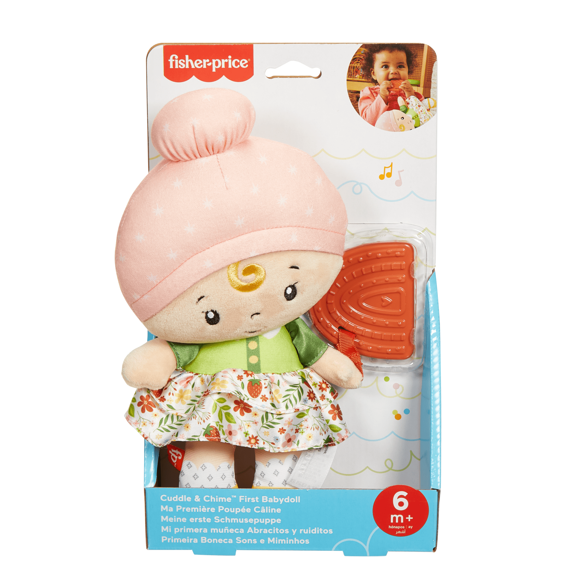 Fisher-Price  Jouet Sensoriel Pour Bébé  Ma Première Poupée Câline