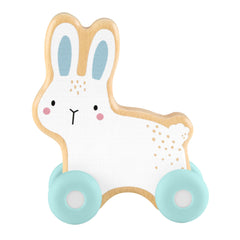 Fisher-Price Lapin à Pousser en Bois, Véhicule Pour Jeu à 4Pattes 1Élément en Bois