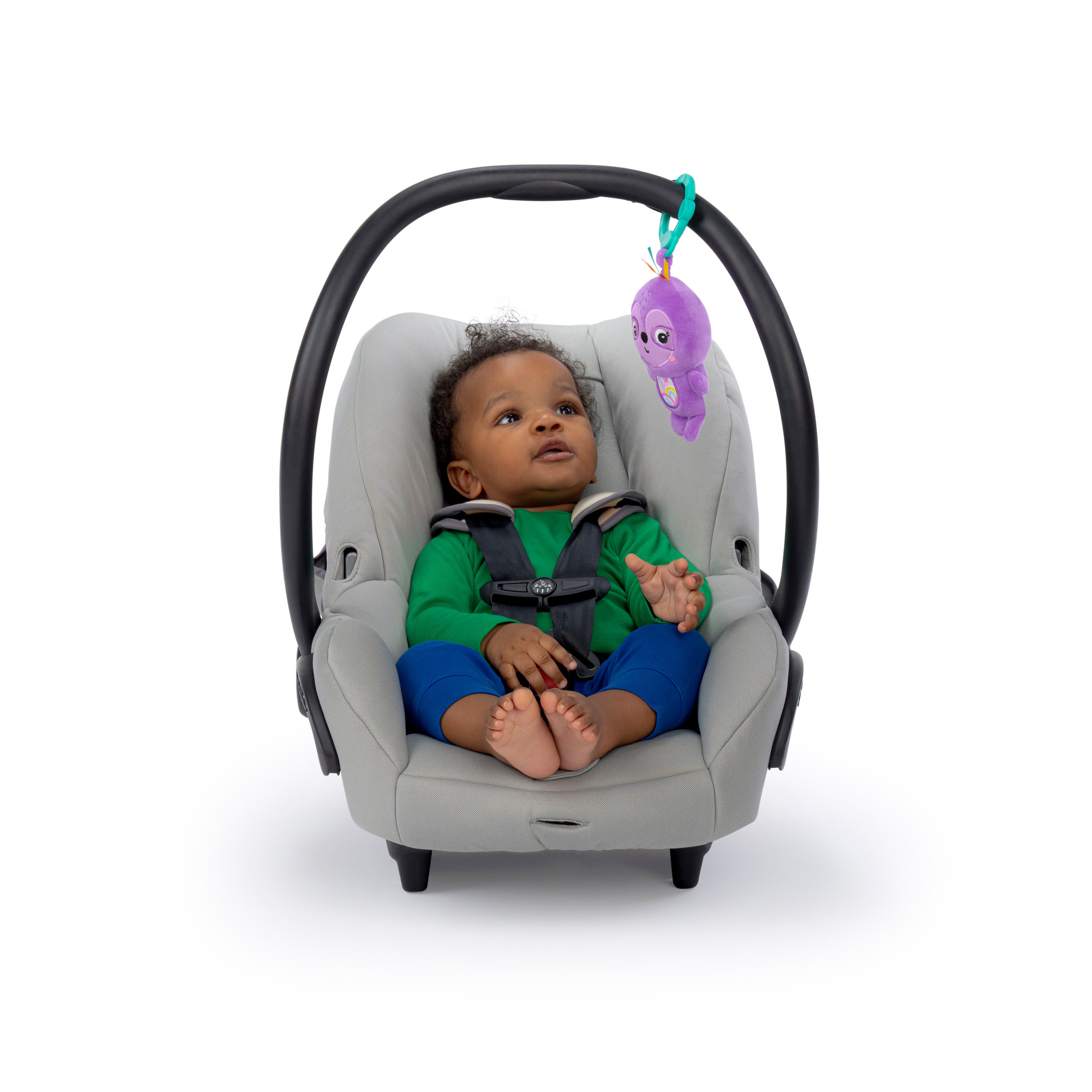 Bright Starts Jingle Joy Reach & Rattle Toy  Purple Sloth - Unisex, Newborn +