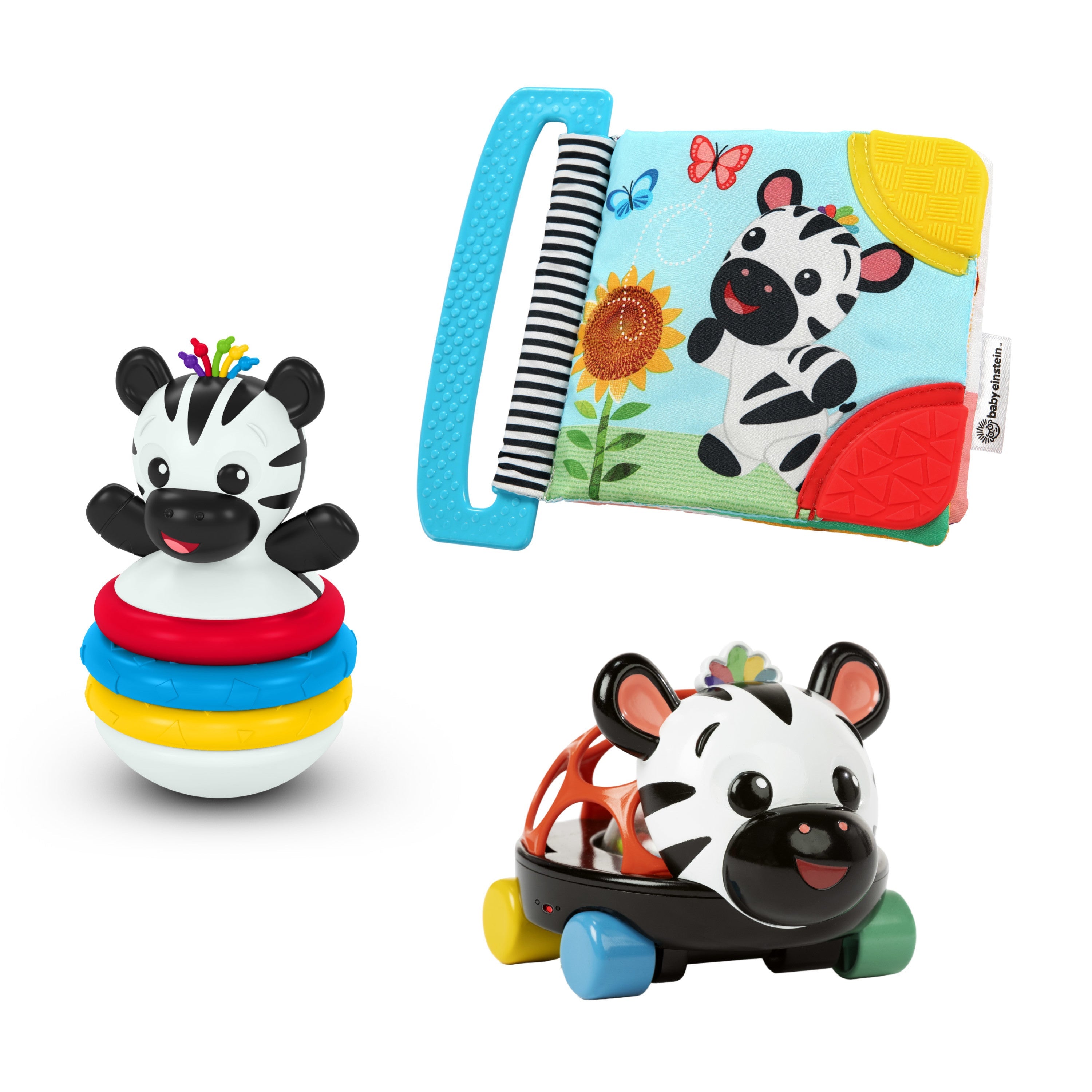 Baby Einstein Zen the Zebra 3-Piece Holiday Gift Set, Ages 3 Months+