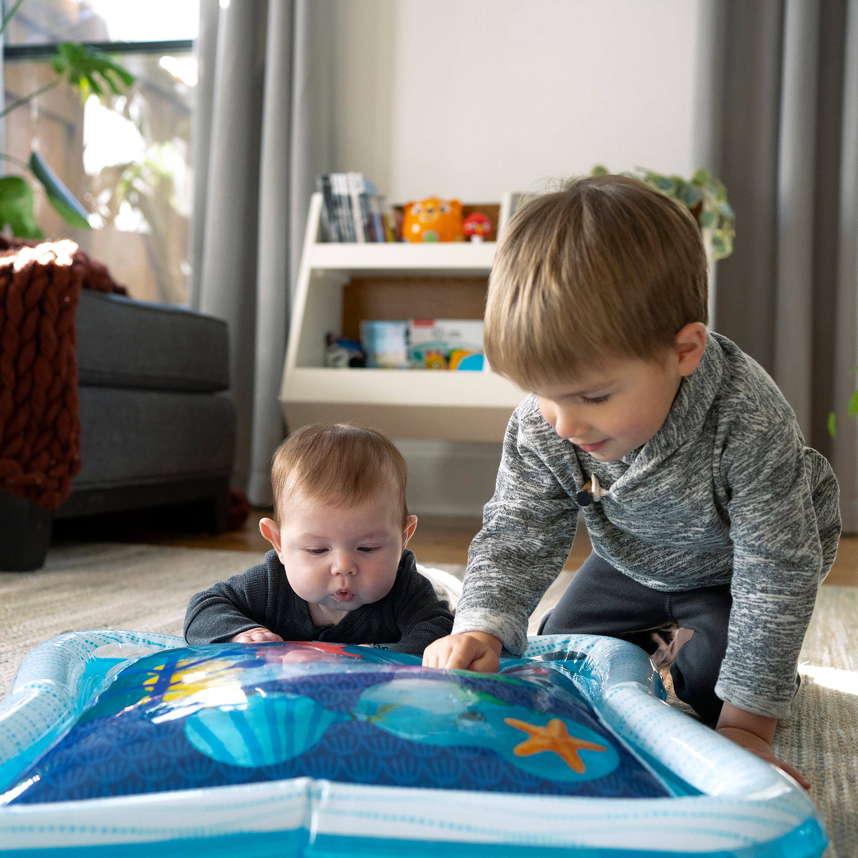 Baby Einstein Opus's Ocean of Discovery Water Play Mat Tummy Time Sensory Toy