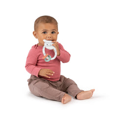 Ingenuity Soothing Sheppy Baby Teether Toy, BPA-Free Silicone, Unisex
