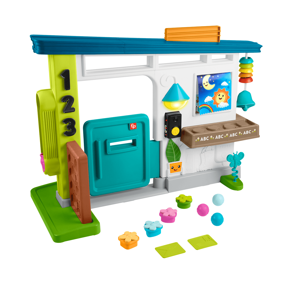 Fisher-Price Aprender e Brincar Brinquedo para Bebês Casa de Luxo de Aprendizagem