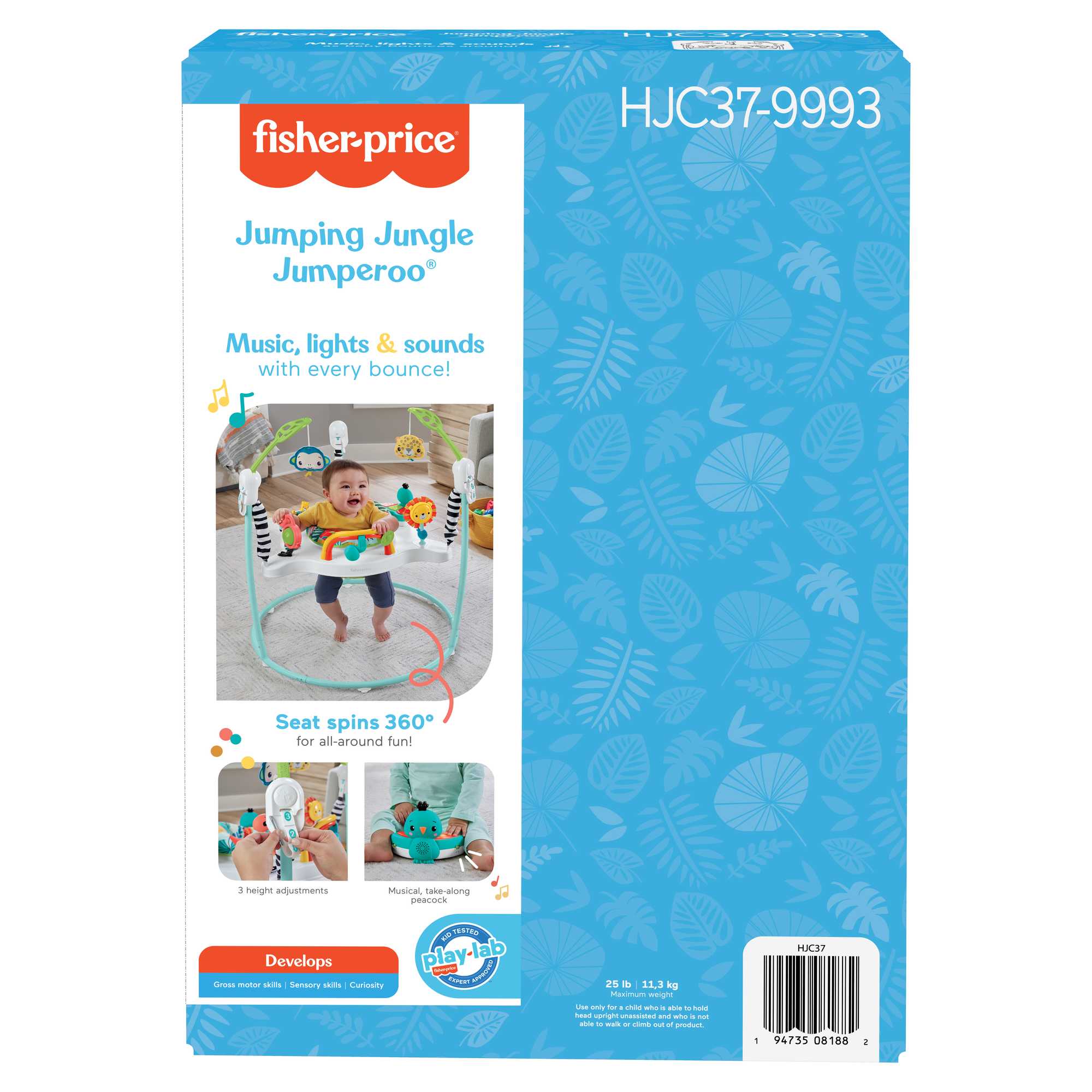 Fisher-Price Baby Cadeirinha para Bebês Pula-Pula Floresta
