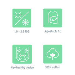 SwaddleMe by Ingenuity All Season Swaddle, Size 0-3 months, 1pk - Dream Wave