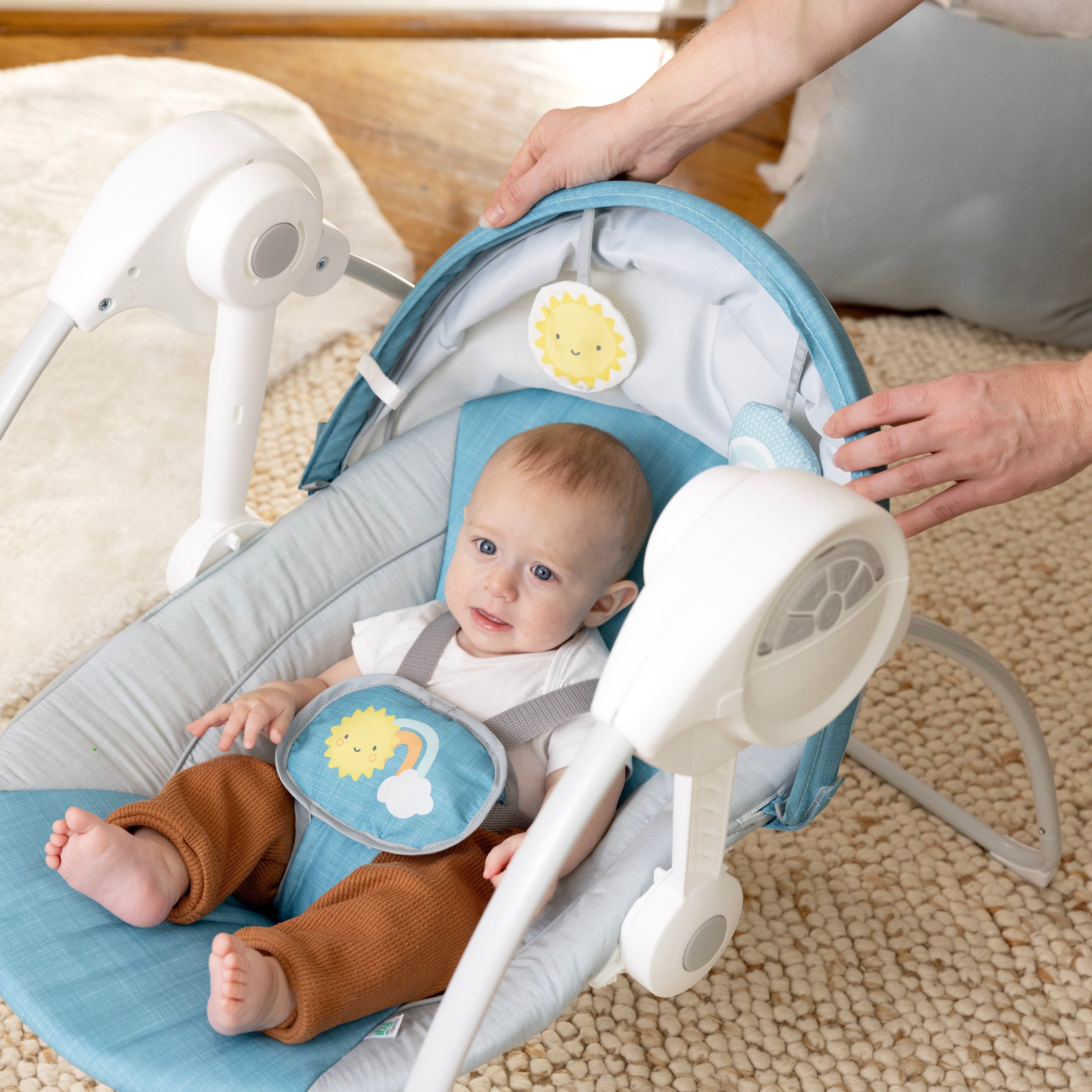 Sun Valley Canopy Portable Swing- Teal