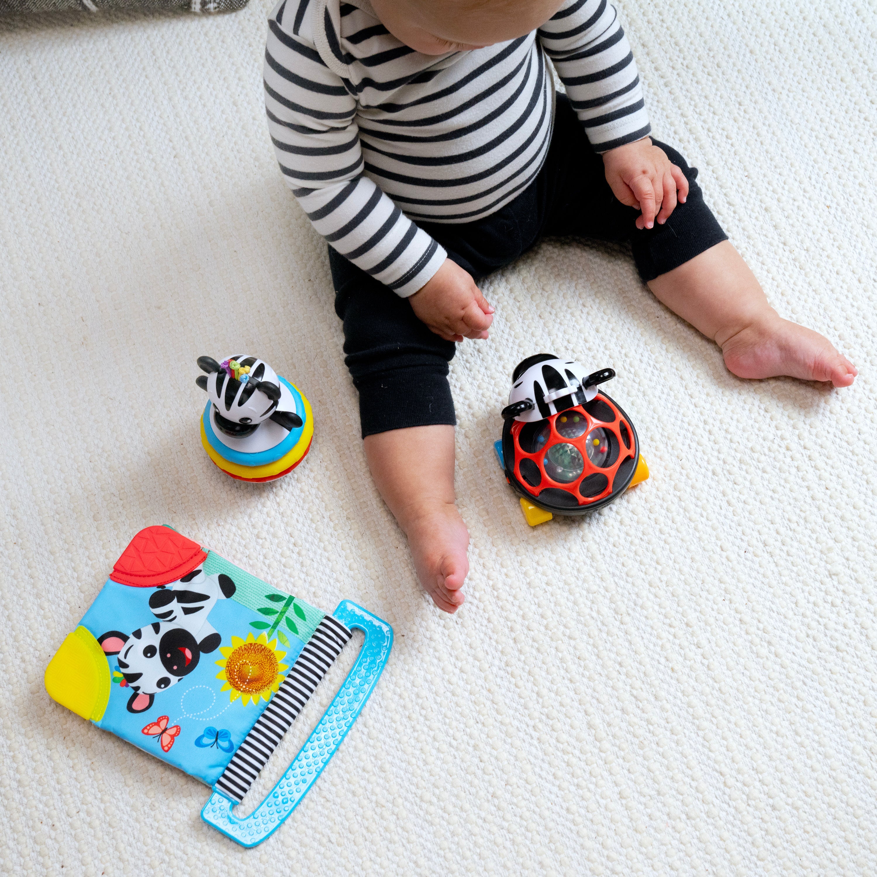 Baby Einstein Zen the Zebra 3-Piece Holiday Gift Set, Ages 3 Months+