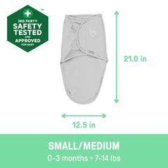 Original Swaddle, Size SM, 0-3 months, 2pk - Tropical Dino
