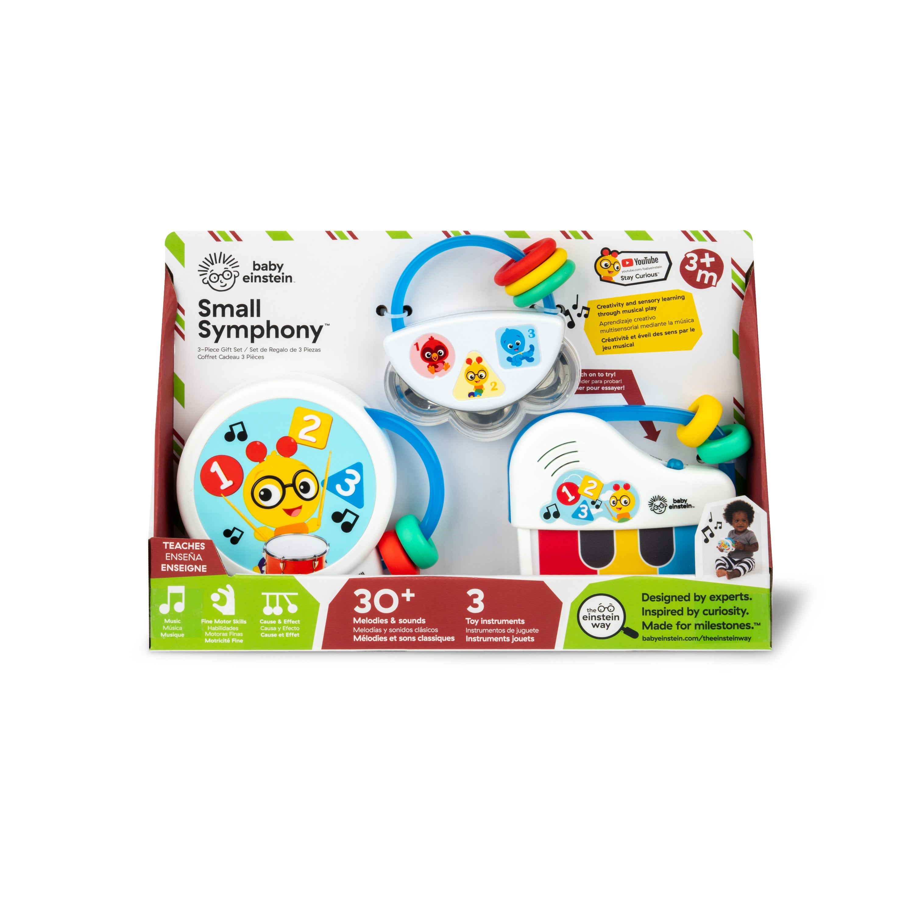 Baby Einstein Small Symphony 3-Piece Musical Toy Set, Ages 3+ months