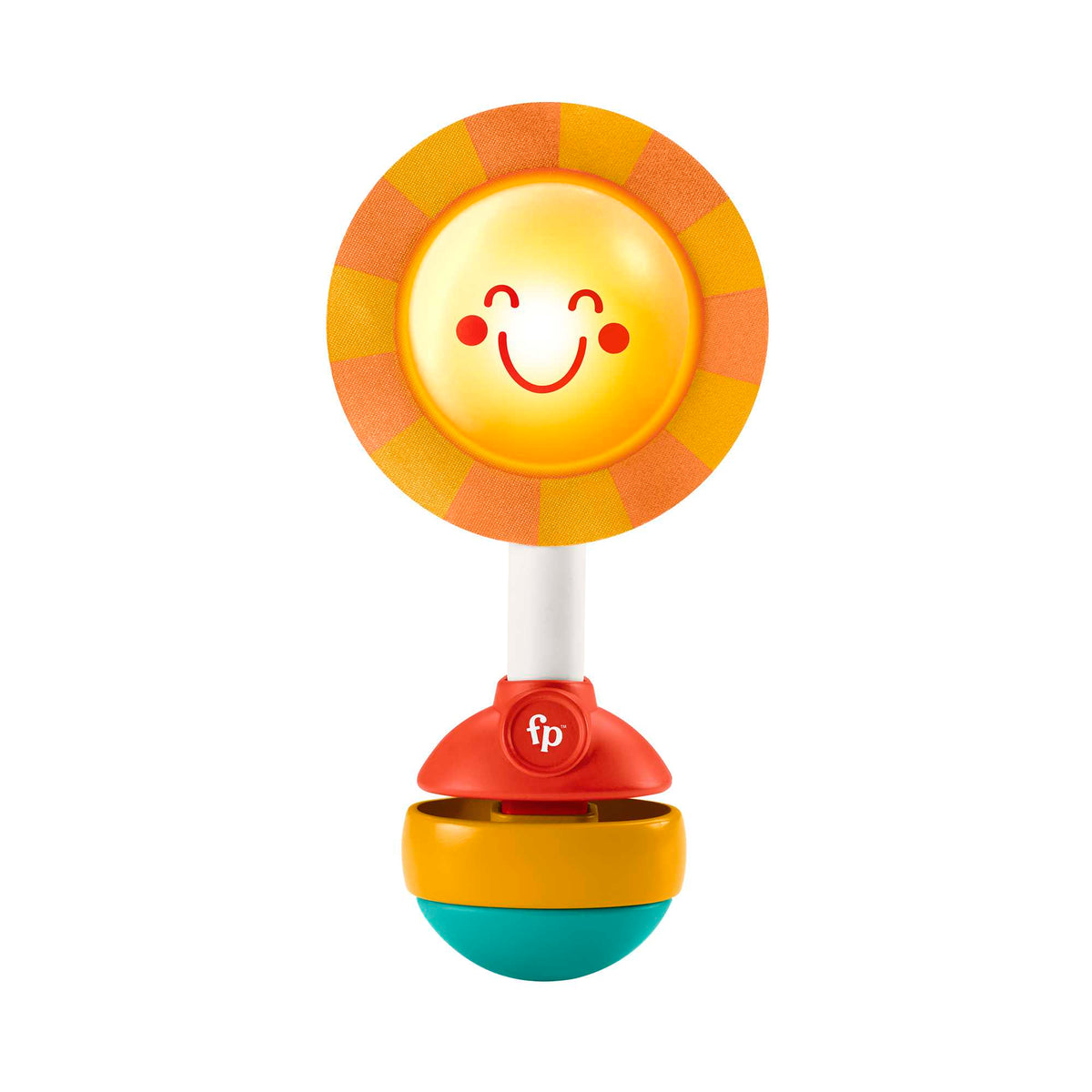 Fisher-Price Shake & Shine Sun Rattle, Baby Toy Bpa-Free Teething Toy With Sensory Details